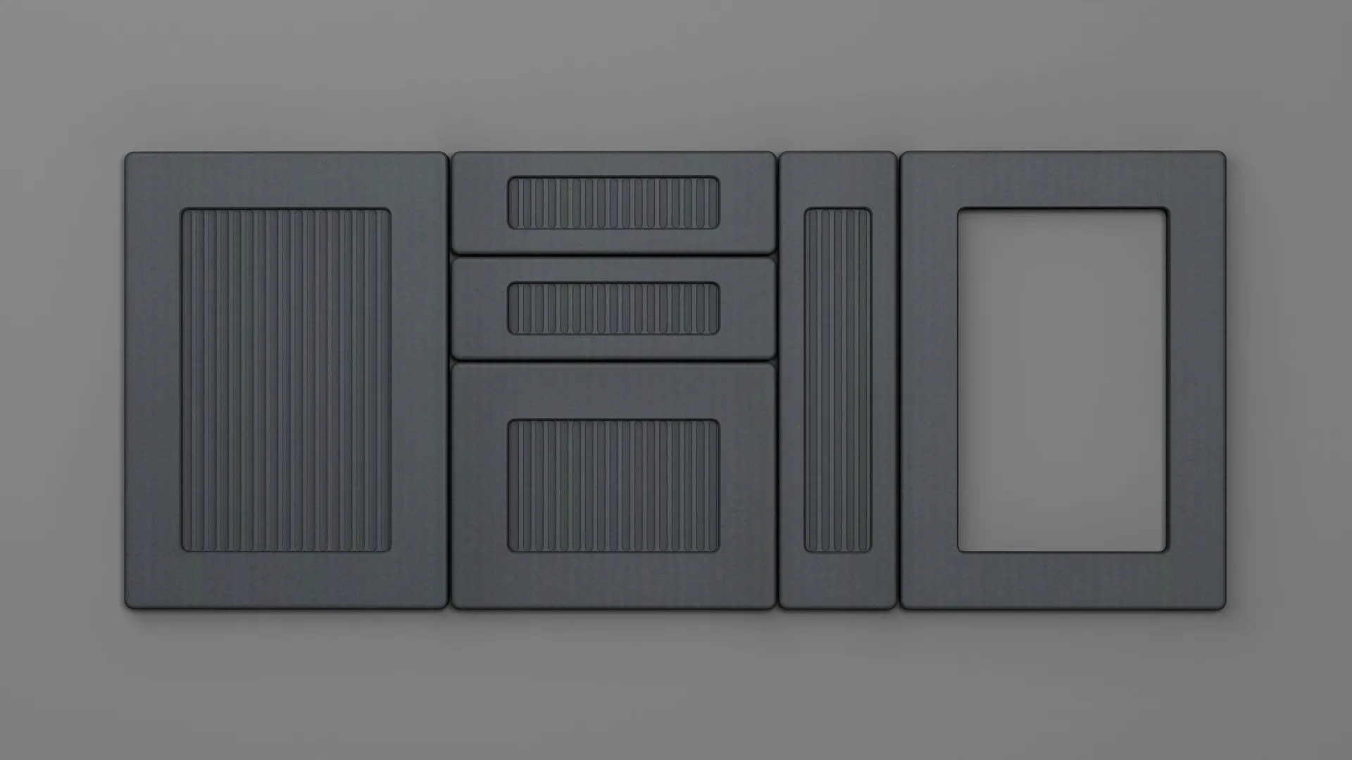 22 mm A257/R6 SATIN GRI - mat - imitație de textură