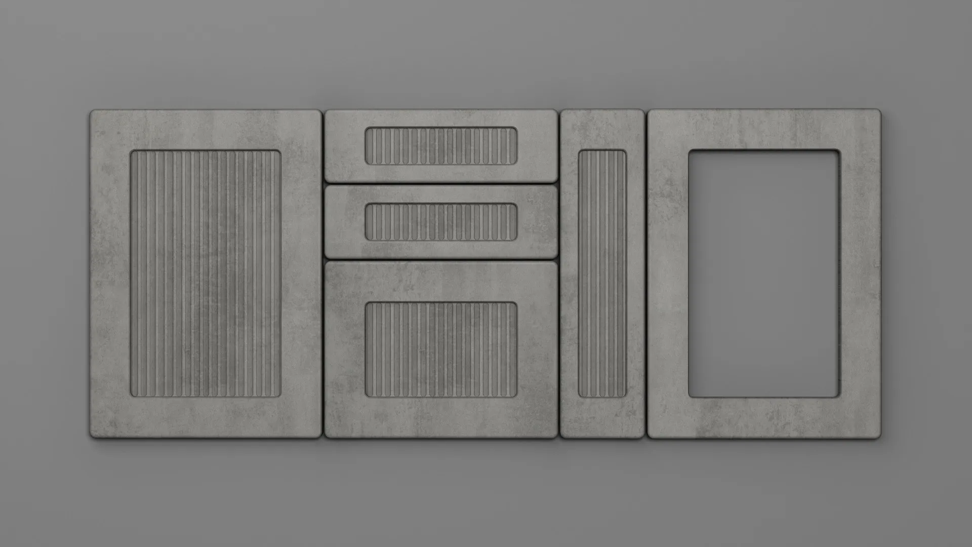 22 mm A257/R6 GRI CERAMIC DESCHIS - mat - imitație de textură