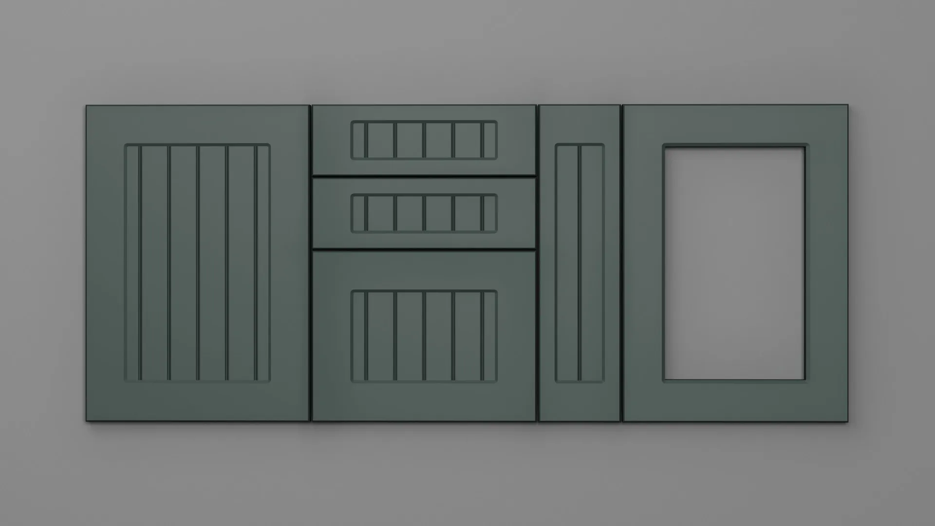 22 mm A179/T VERDE STUF ULTRA MAT - ultra mat - culori uni