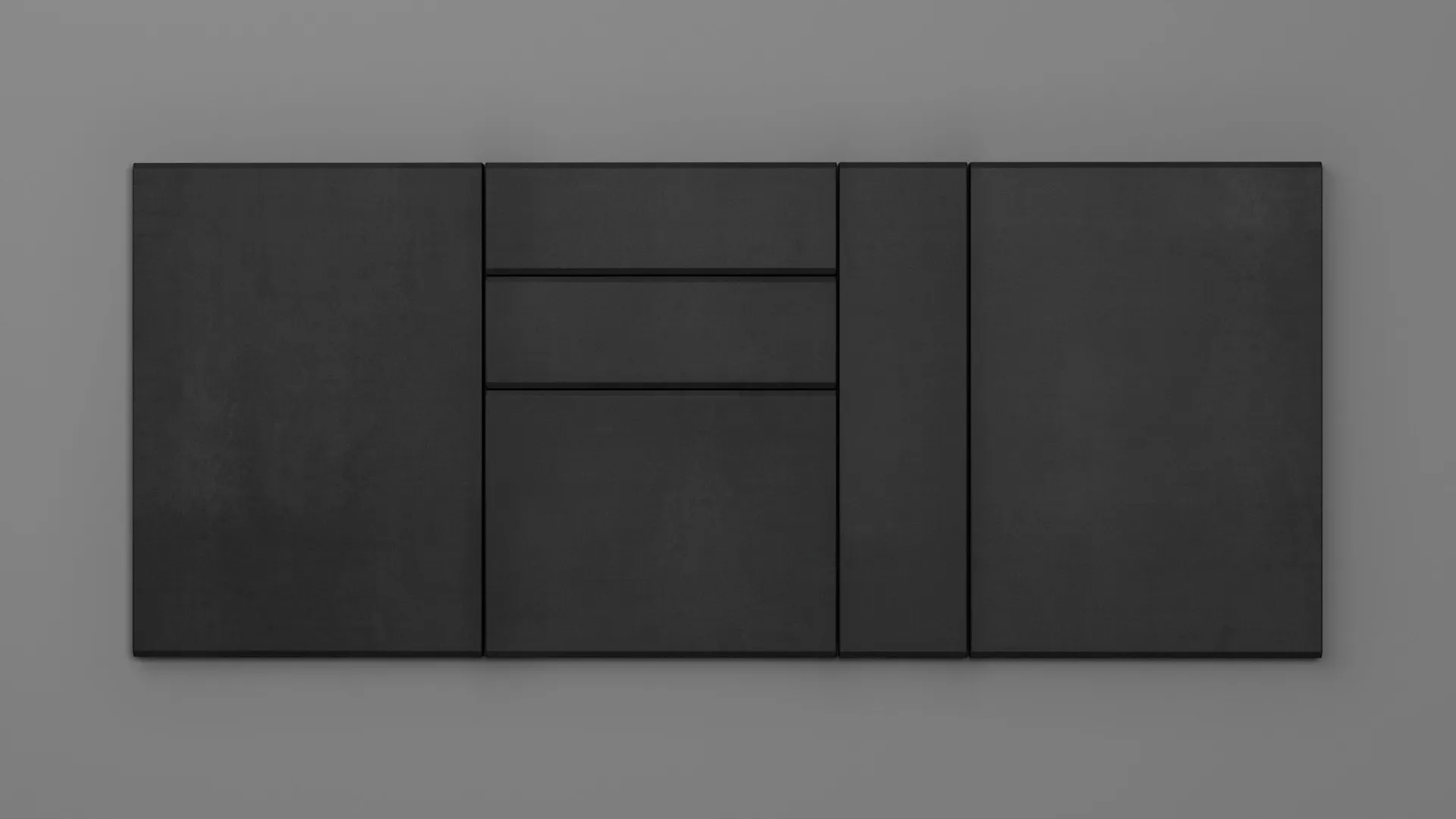 18 mm A343/R2T7 NEGRU CERAMIC - mat - imitație de textură