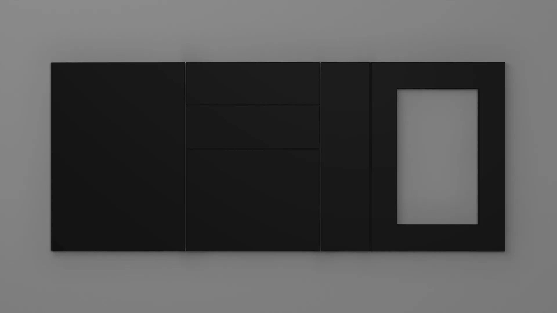 18 mm CANT T NEGRU CLASIC ULTRA MAT PERLAT - ultra mat perlat - culori uni