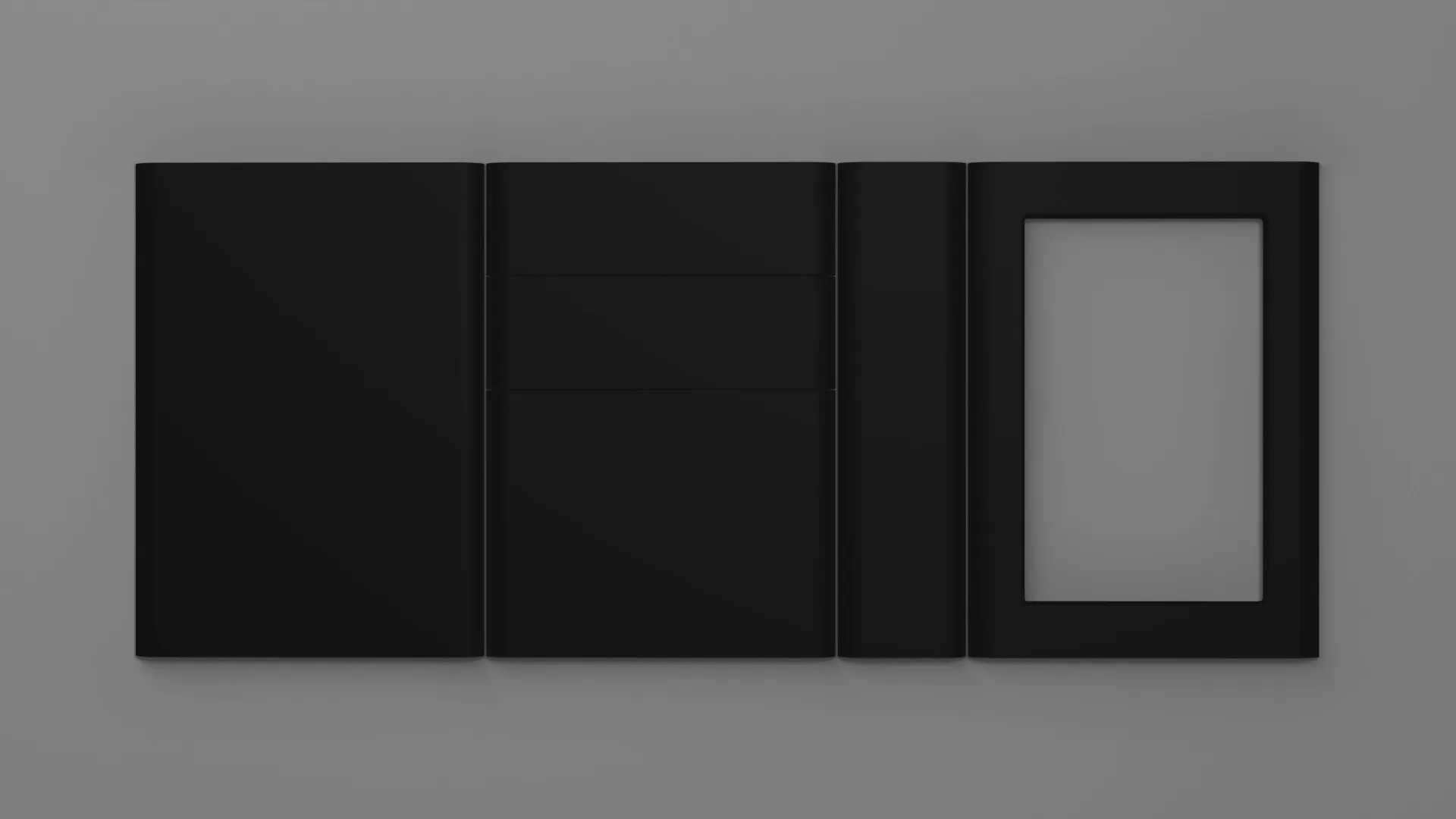 18 mm A50/SR3 NEGRU ULTRA MAT - ultra mat - culori uni