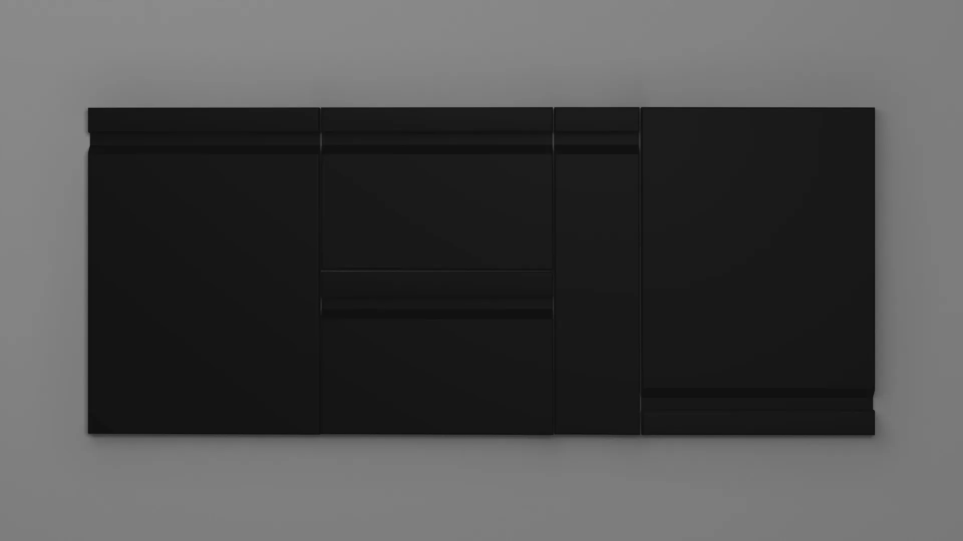 22 mm A201/R3 NEGRU ULTRA MAT - ultra mat - culori uni