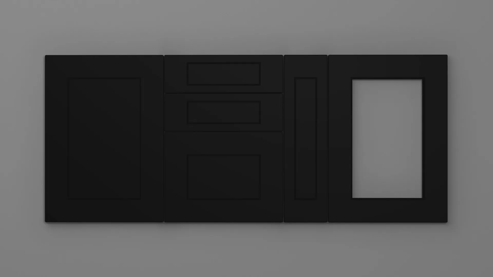 22 mm A150/R3 NEGRU ULTRA MAT - ultra mat - culori uni