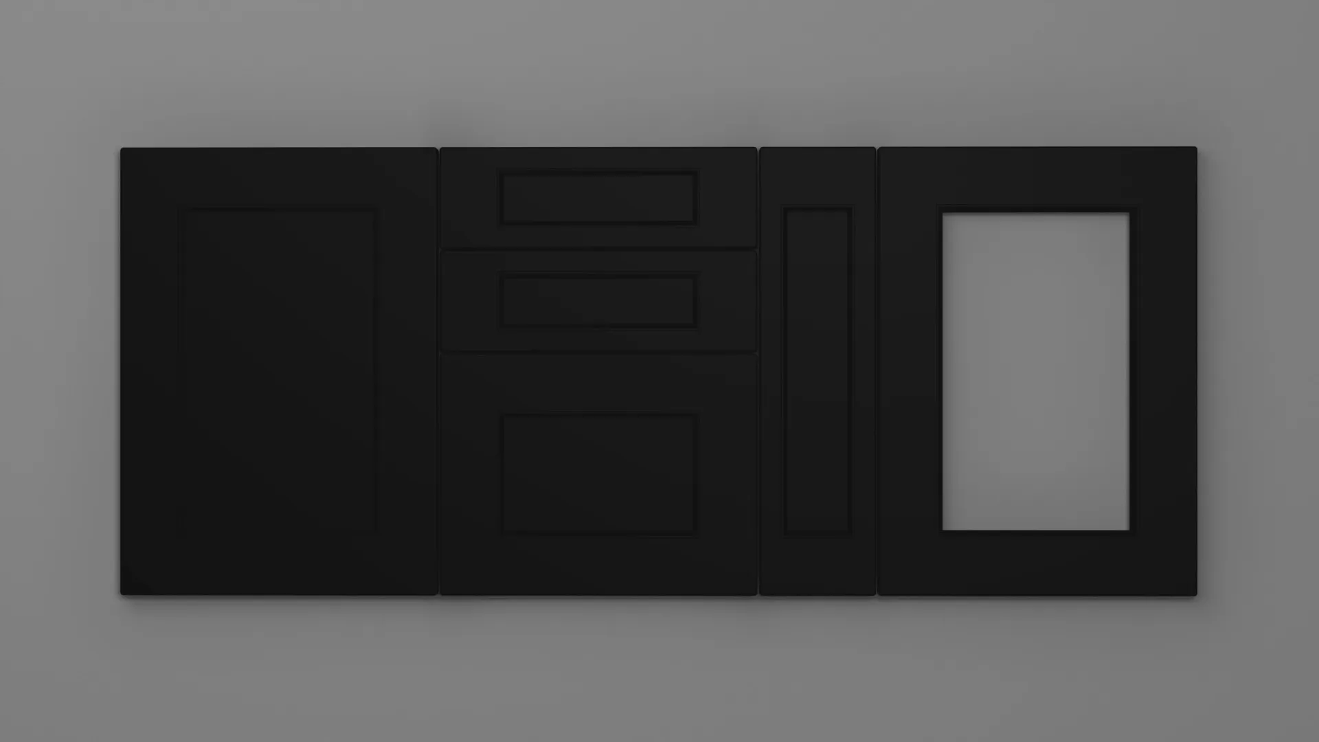 22 mm A151/R3 NEGRU ULTRA MAT - ultra mat - culori uni