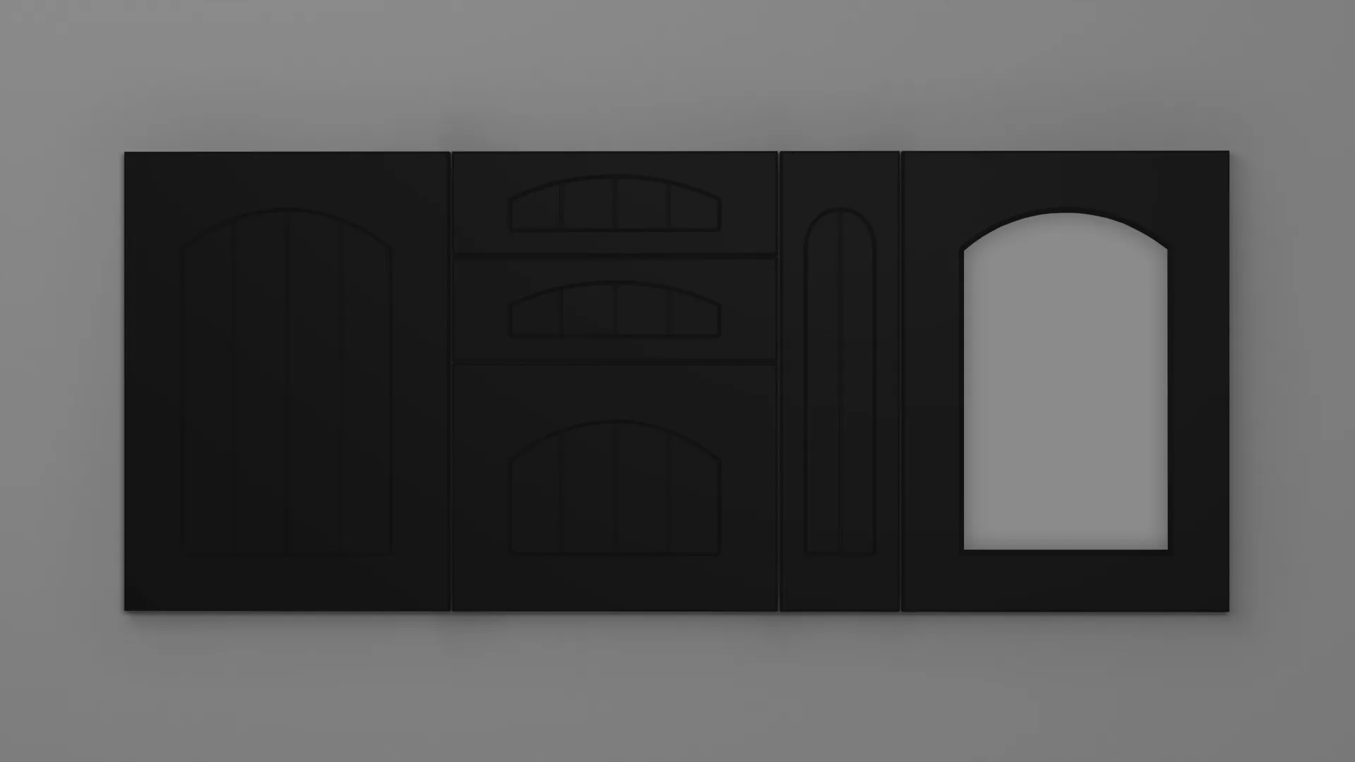 22 mm A180/T NEGRU ULTRA MAT - ultra mat - culori uni