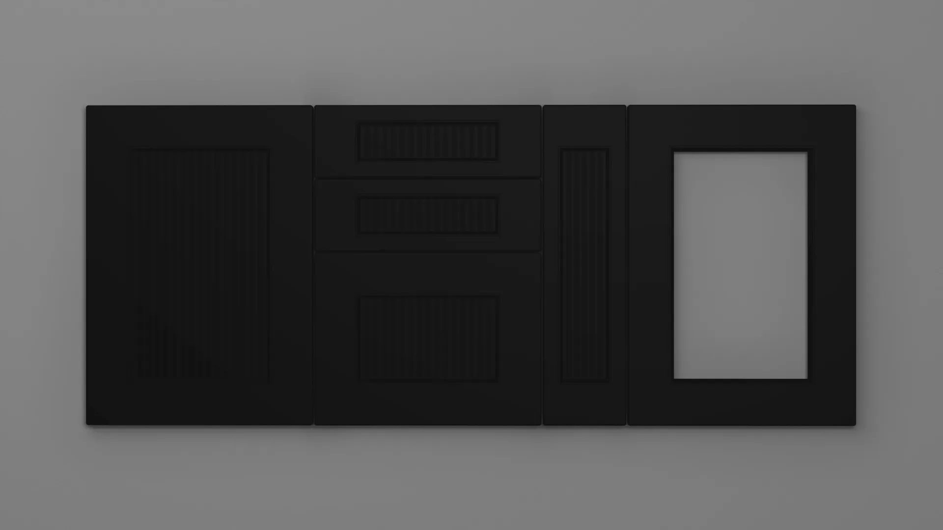 22 mm A251/R3 NEGRU ULTRA MAT - ultra mat - culori uni
