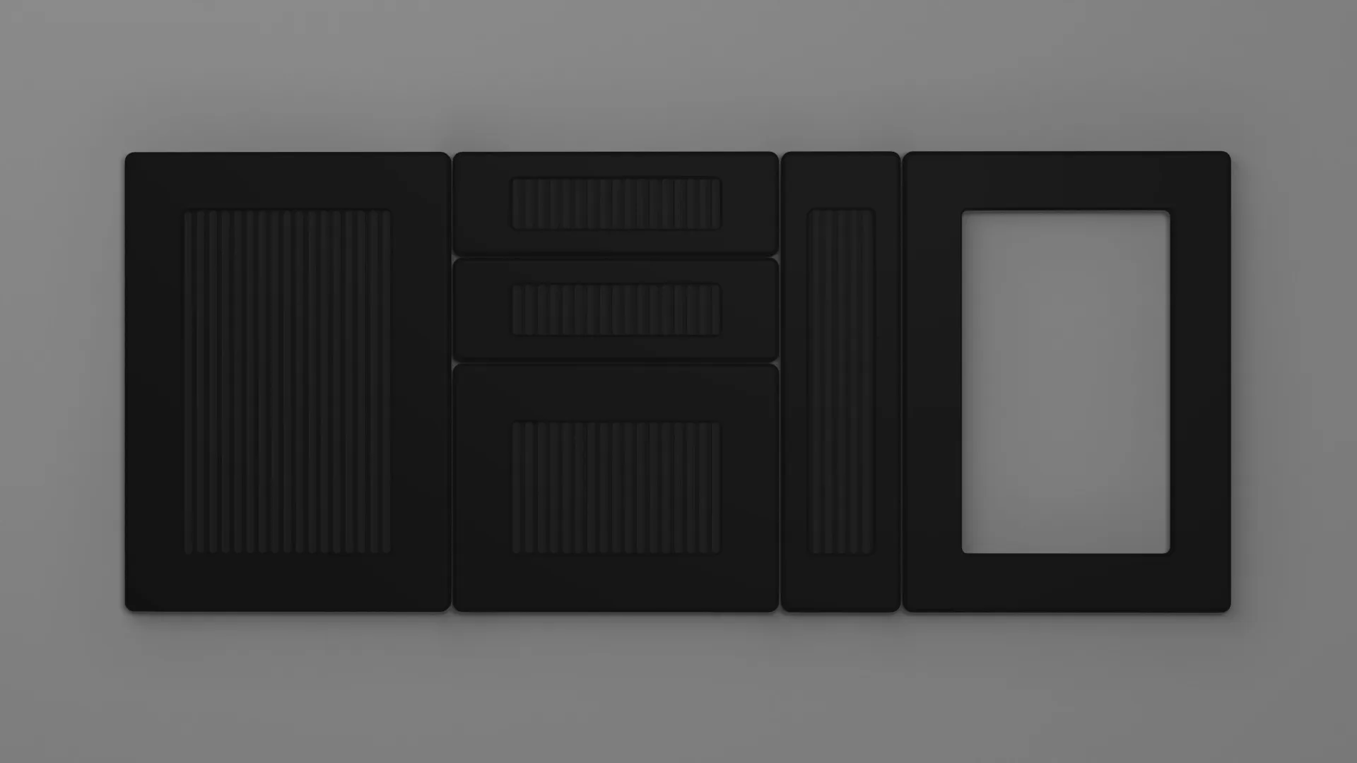 22 mm A257/R6 NEGRU CLASIC ULTRA MAT PERLAT - ultra mat perlat - culori uni