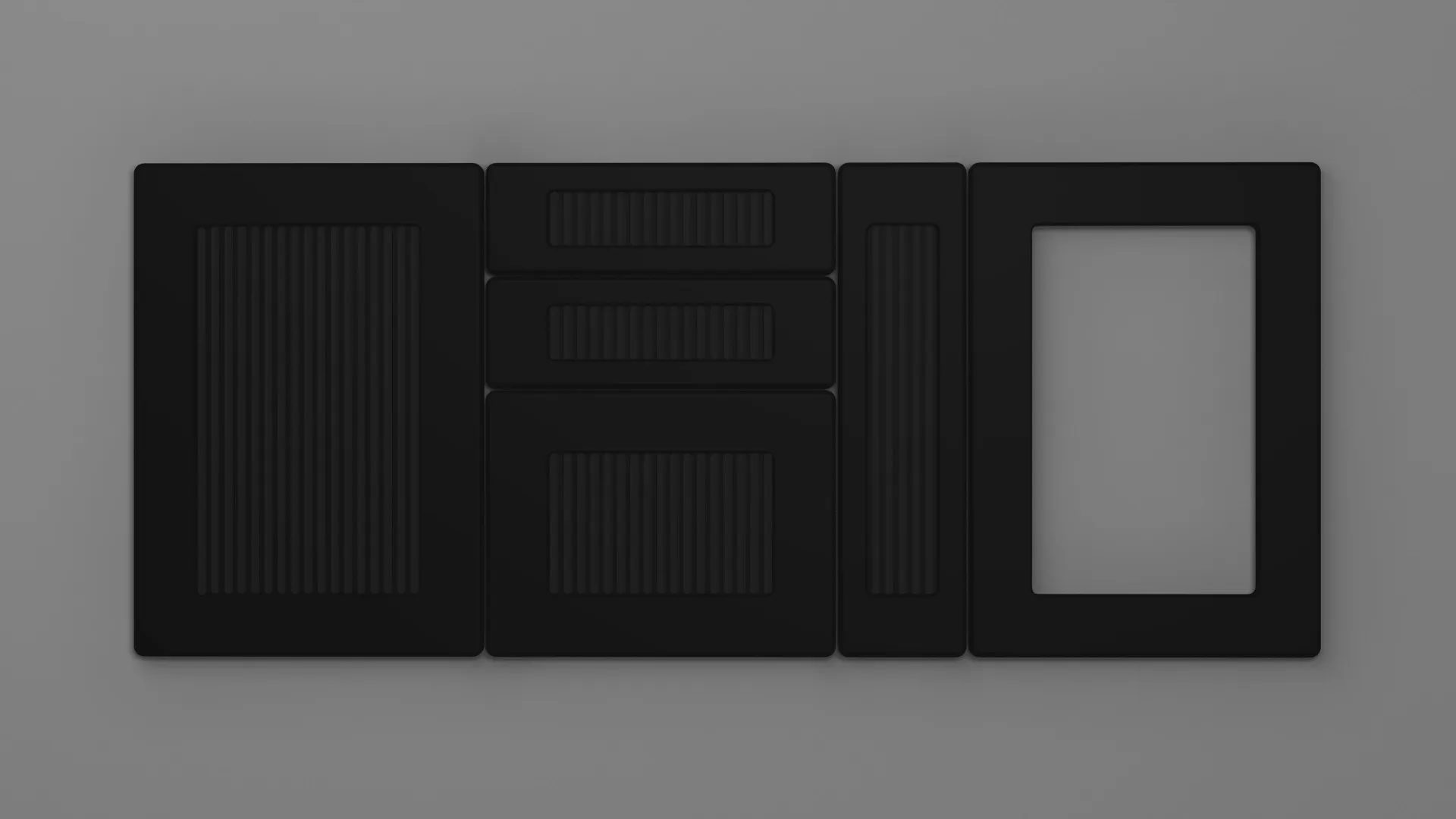 22 mm A257/R6 NEGRU ULTRA MAT - ultra mat - culori uni