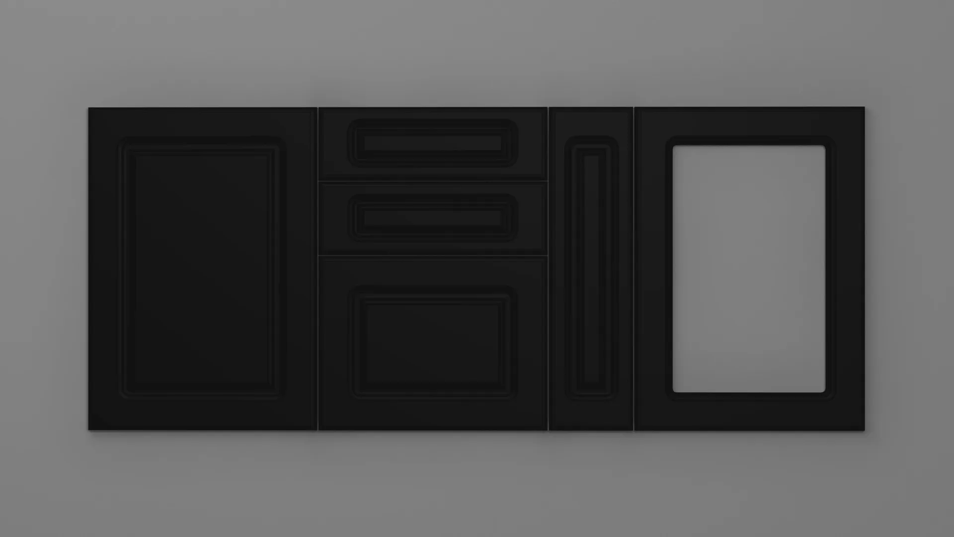 18 mm A1/P NEGRU ULTRA MAT - ultra mat - culori uni