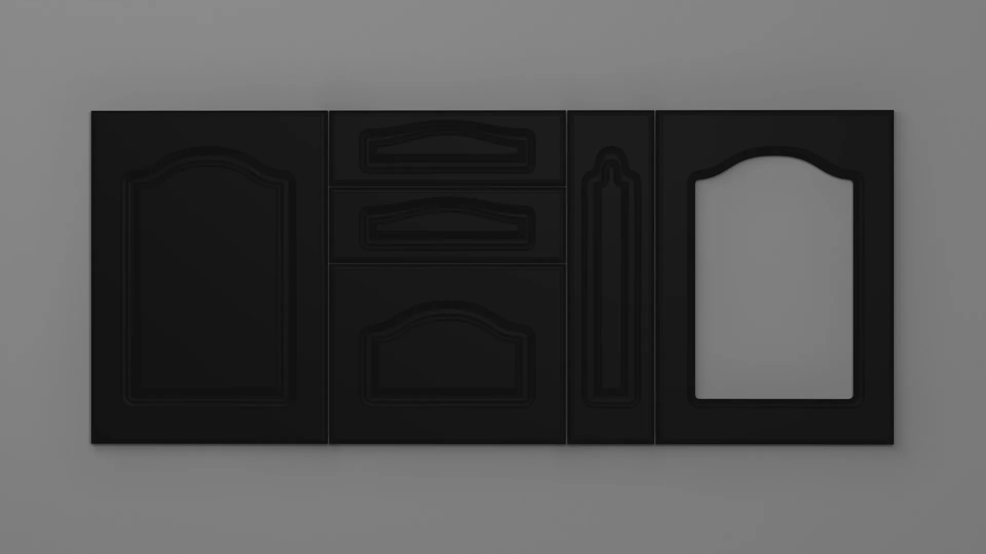 18 mm A3/P NEGRU ULTRA MAT - ultra mat - culori uni