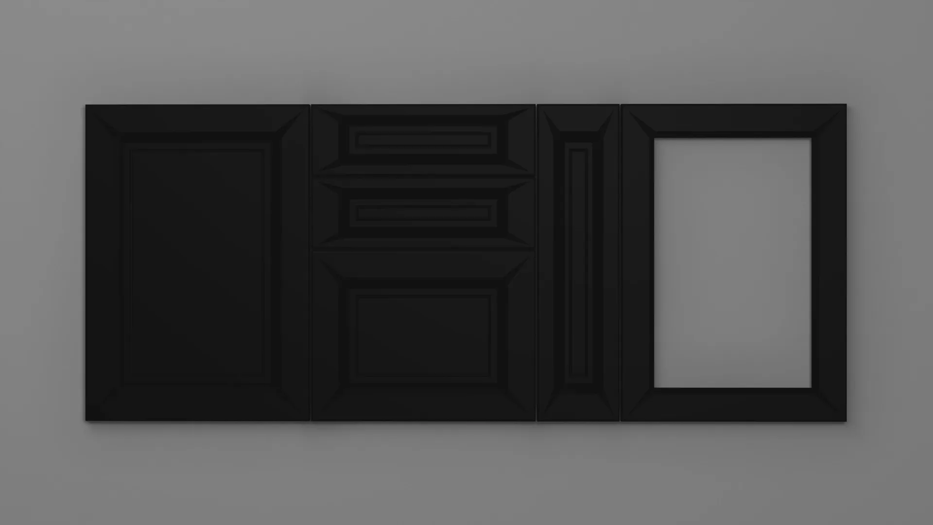18 mm A45/R3 NEGRU ULTRA MAT - ultra mat - culori uni