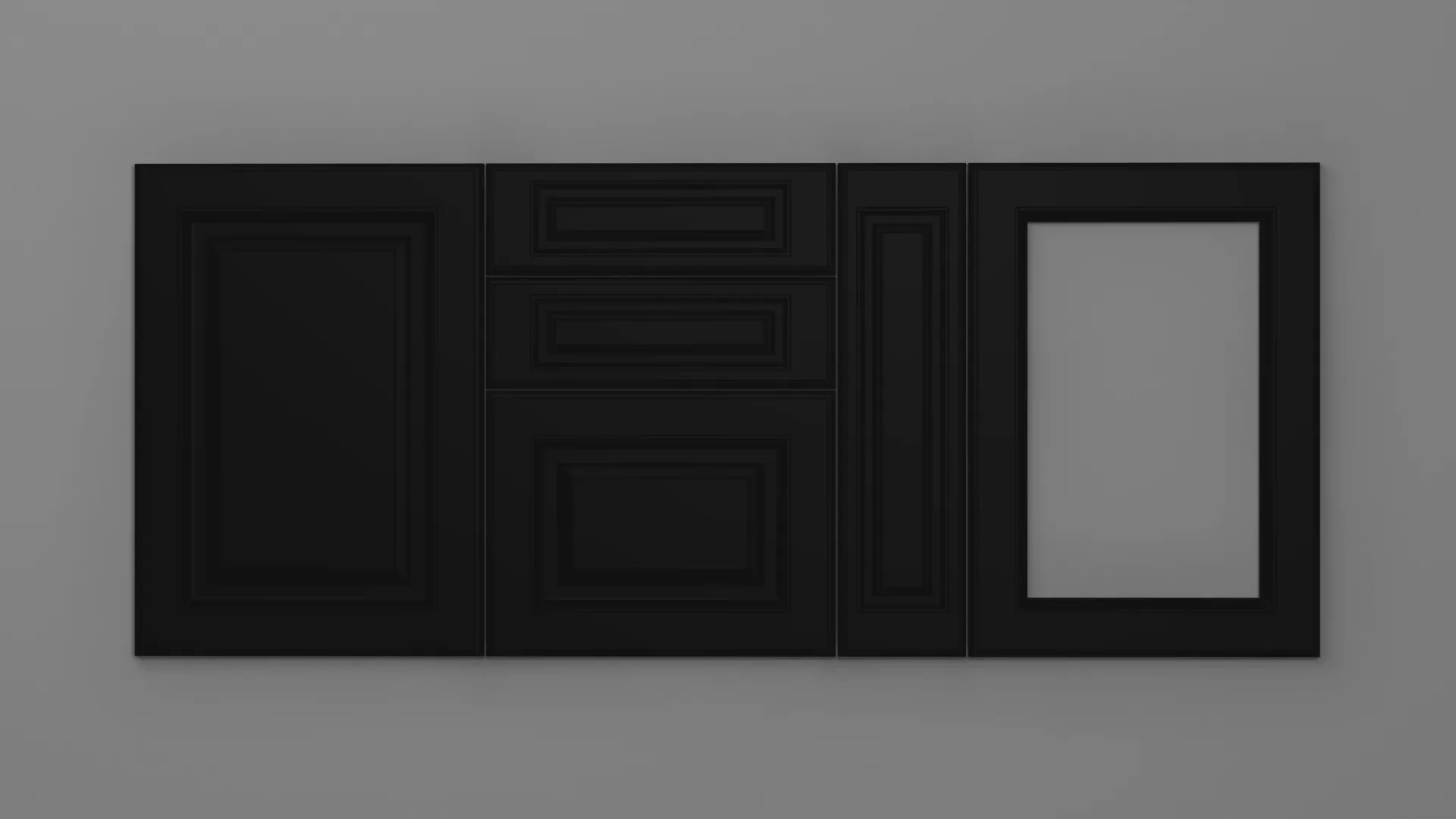 18 mm A62/P NEGRU ULTRA MAT - ultra mat - culori uni