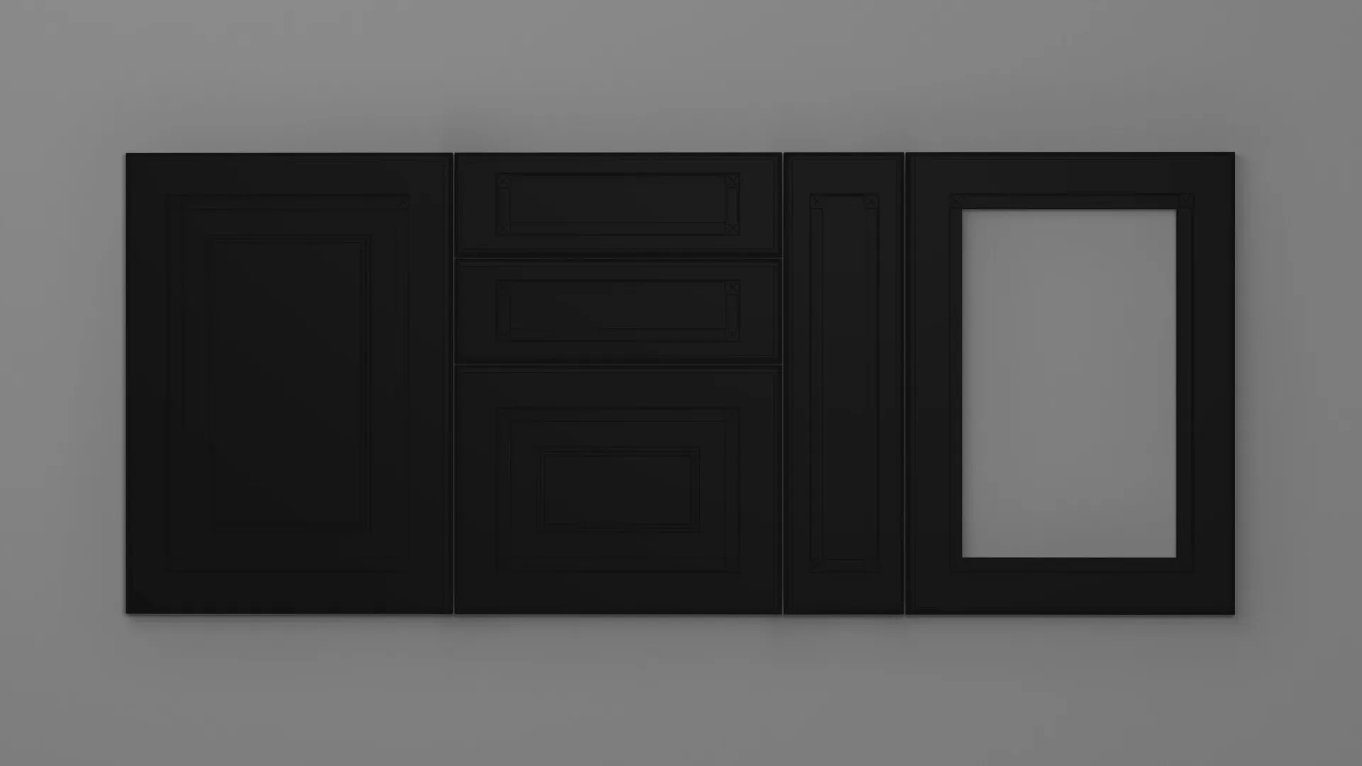18 mm A71/P NEGRU ULTRA MAT - ultra mat - culori uni