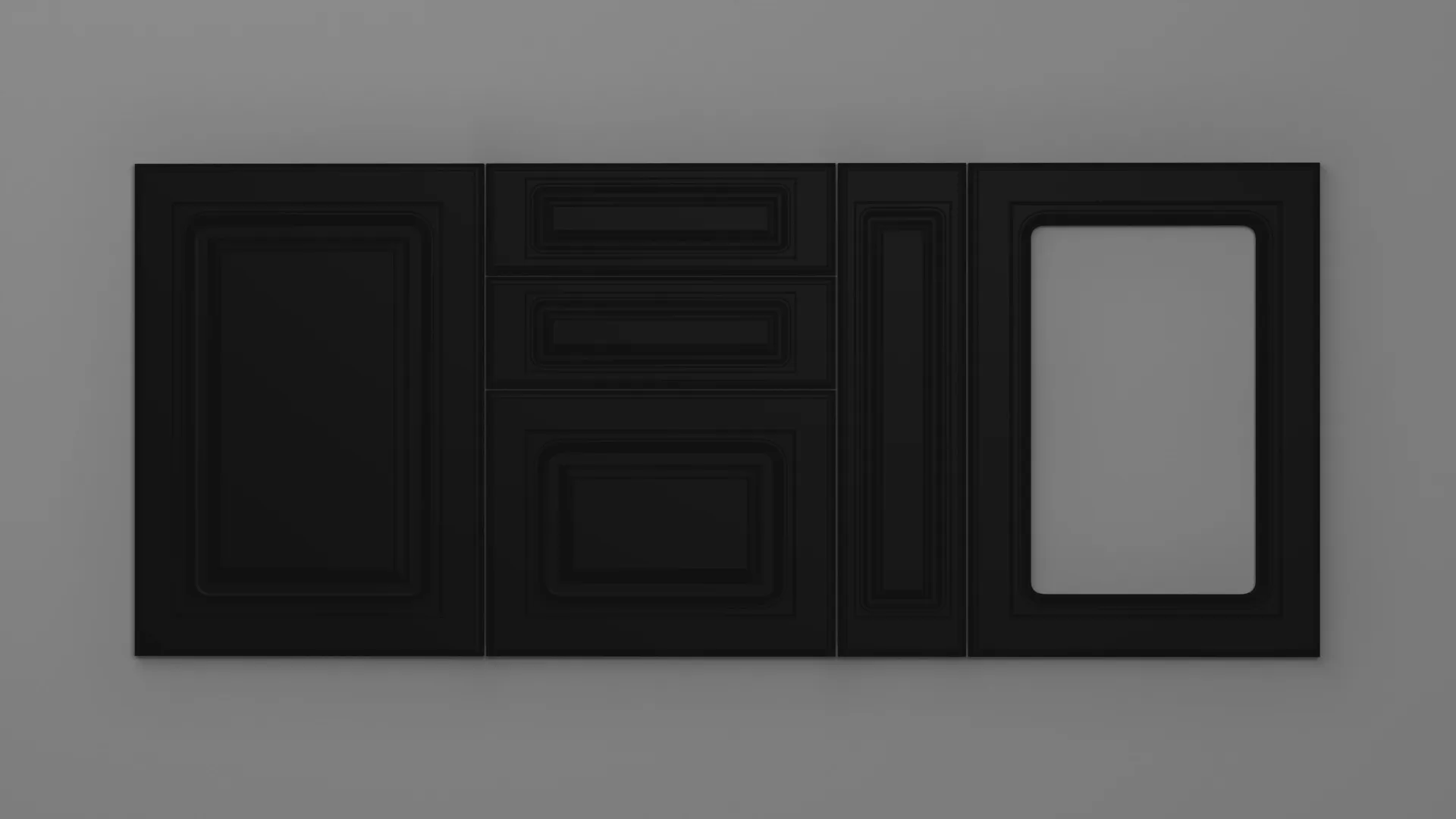 18 mm A74/P NEGRU ULTRA MAT - ultra mat - culori uni