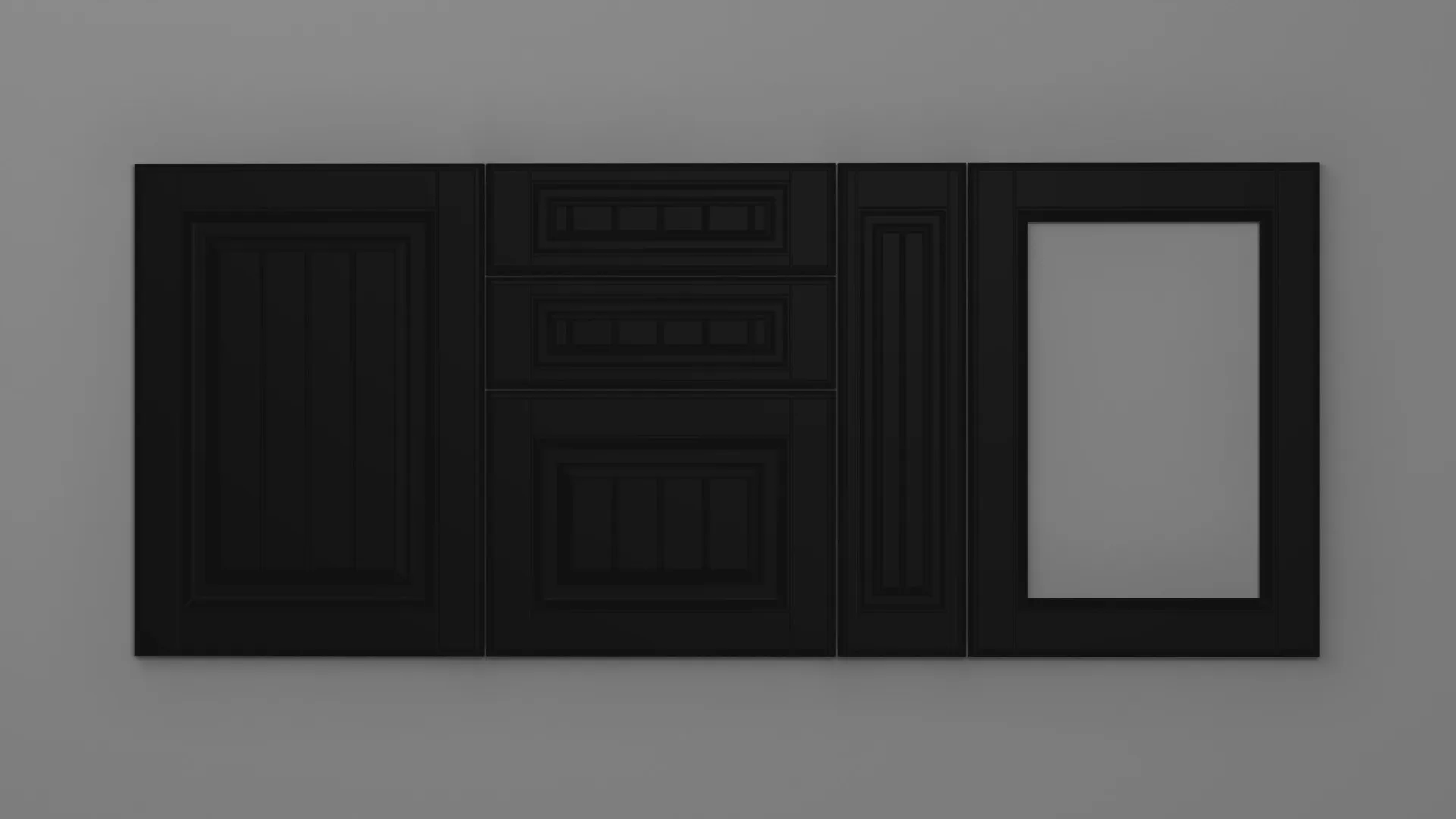 18 mm A78/P NEGRU ULTRA MAT - ultra mat - culori uni