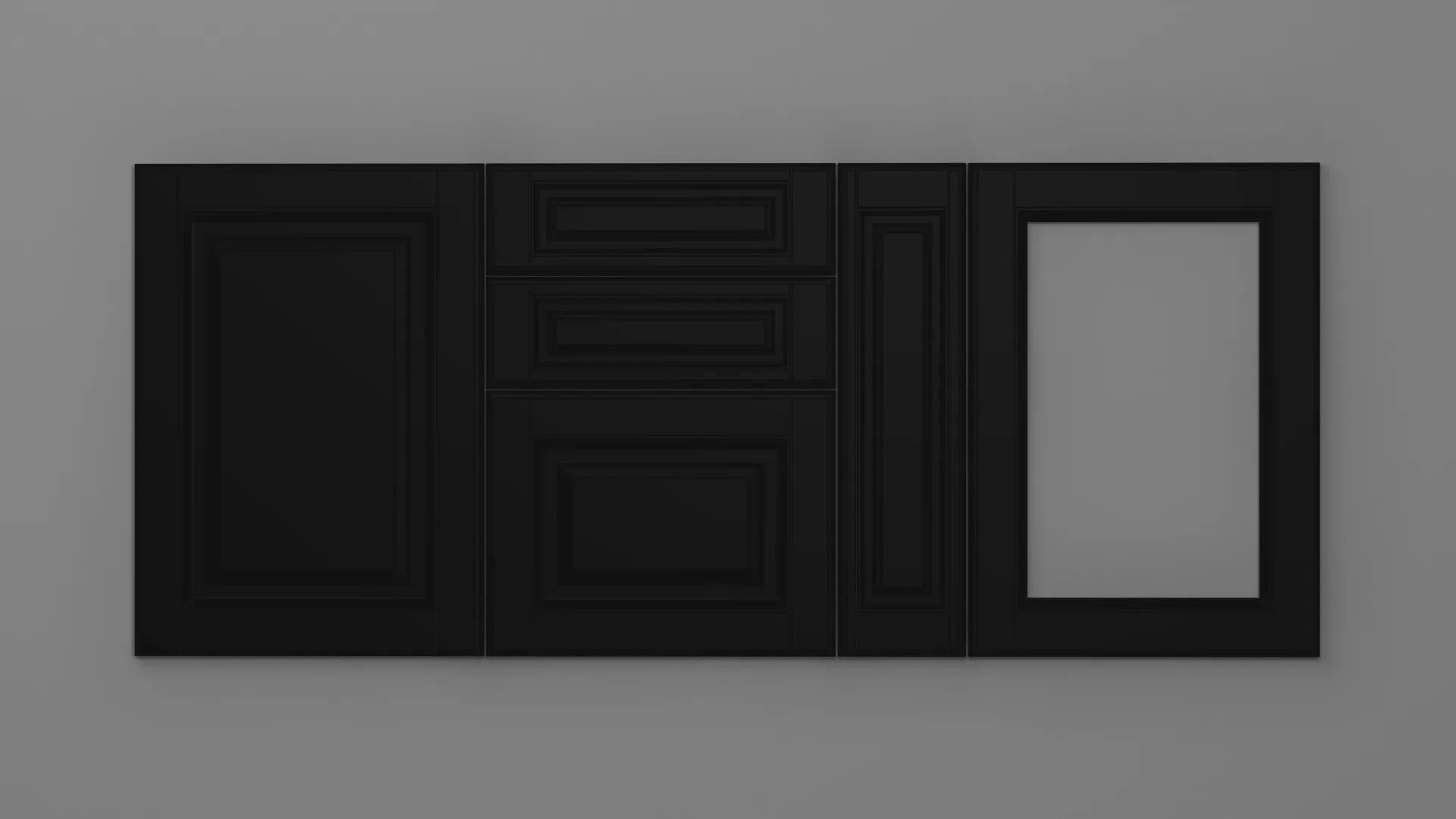 18 mm A79/P NEGRU ULTRA MAT - ultra mat - culori uni