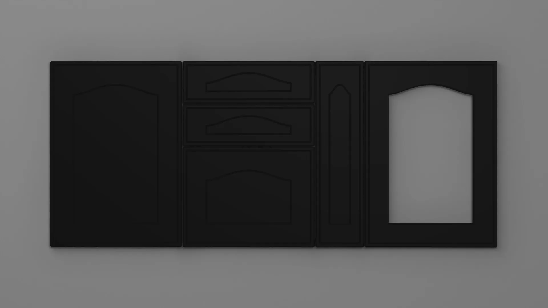 18 mm A43/T NEGRU ULTRA MAT - ultra mat - culori uni
