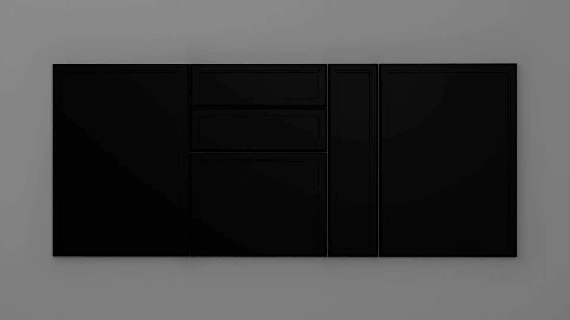 22 mm A420/P NEGRU ULTRA MAT - ultra mat - culori uni