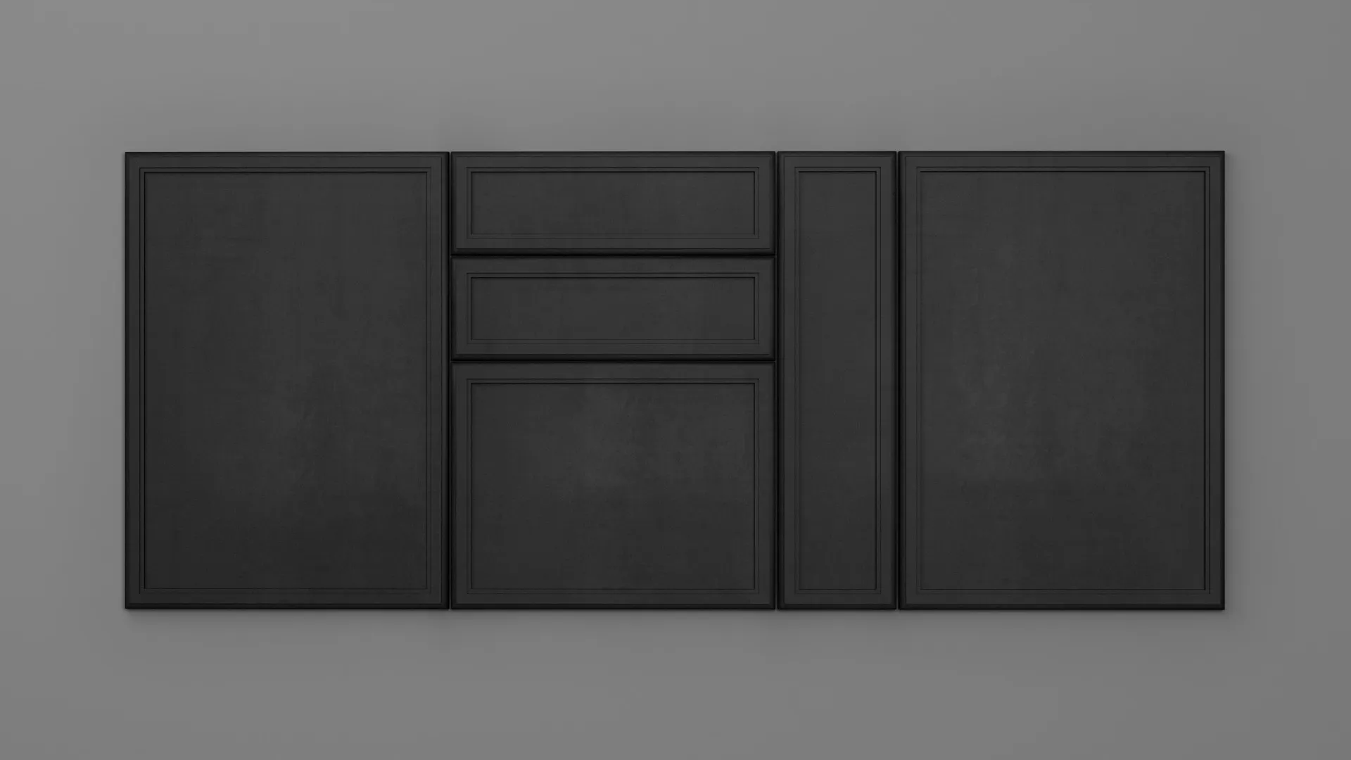 22 mm A420/P NEGRU CERAMIC - mat - imitație de textură