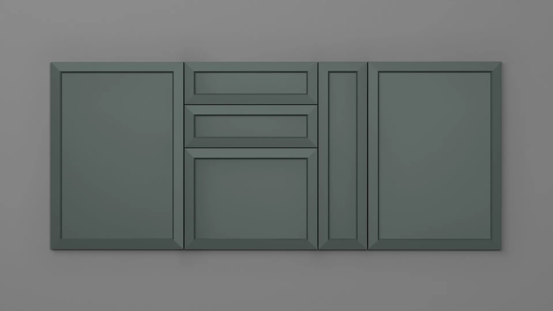 22 mm A430/I VERDE STUF ULTRA MAT - ultra mat - culori uni