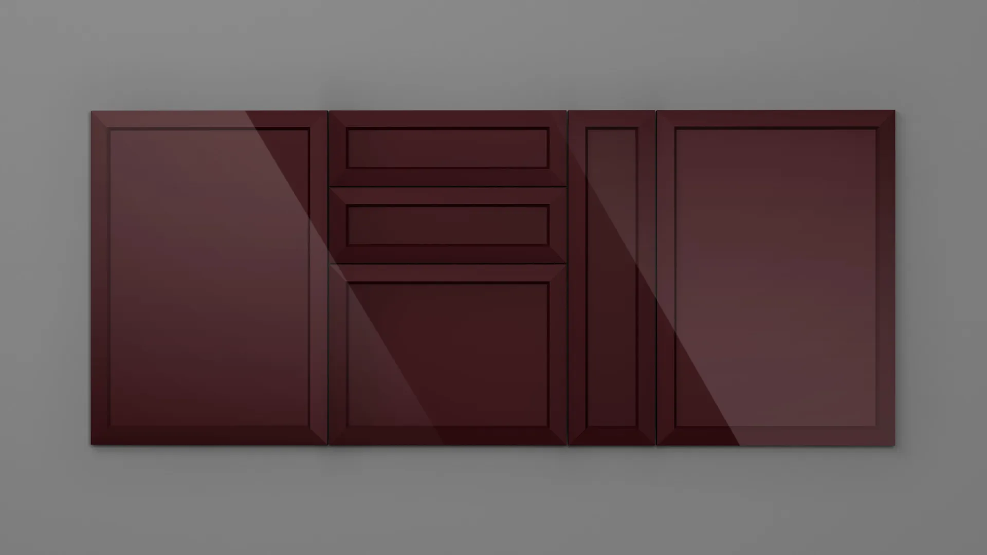 22 mm A430/I BORDO HG 3D - high gloss 3d - culori uni