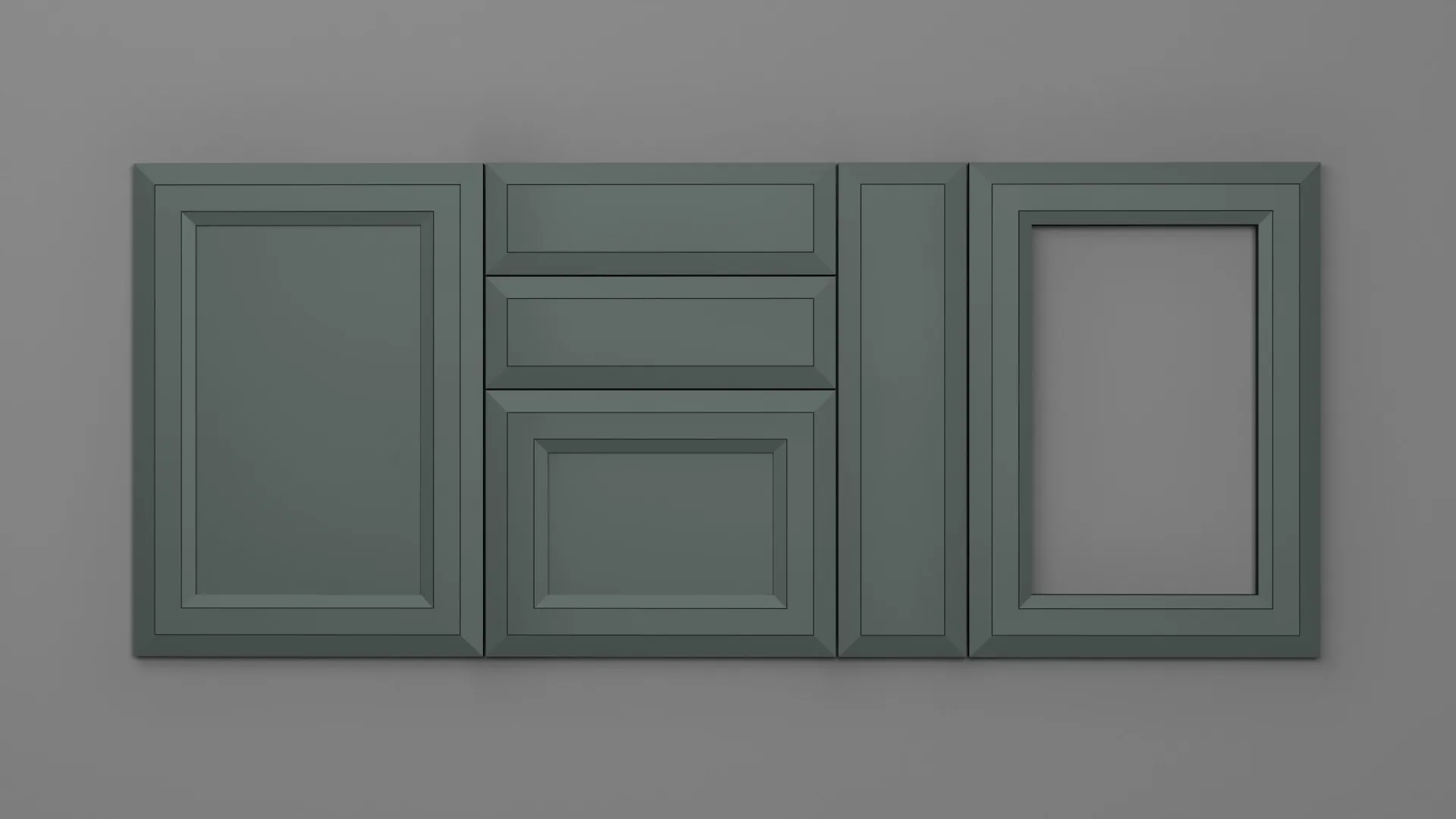 22 mm A440/I VERDE STUF ULTRA MAT - ultra mat - culori uni
