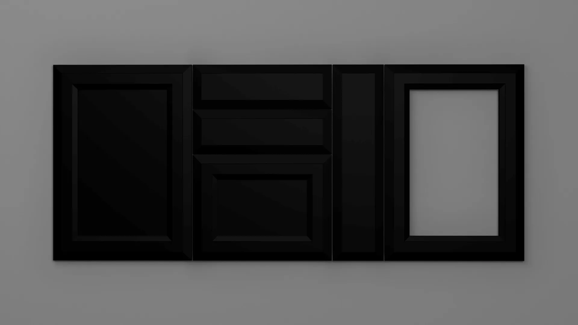 22 mm A440/I NEGRU ULTRA MAT - ultra mat - culori uni