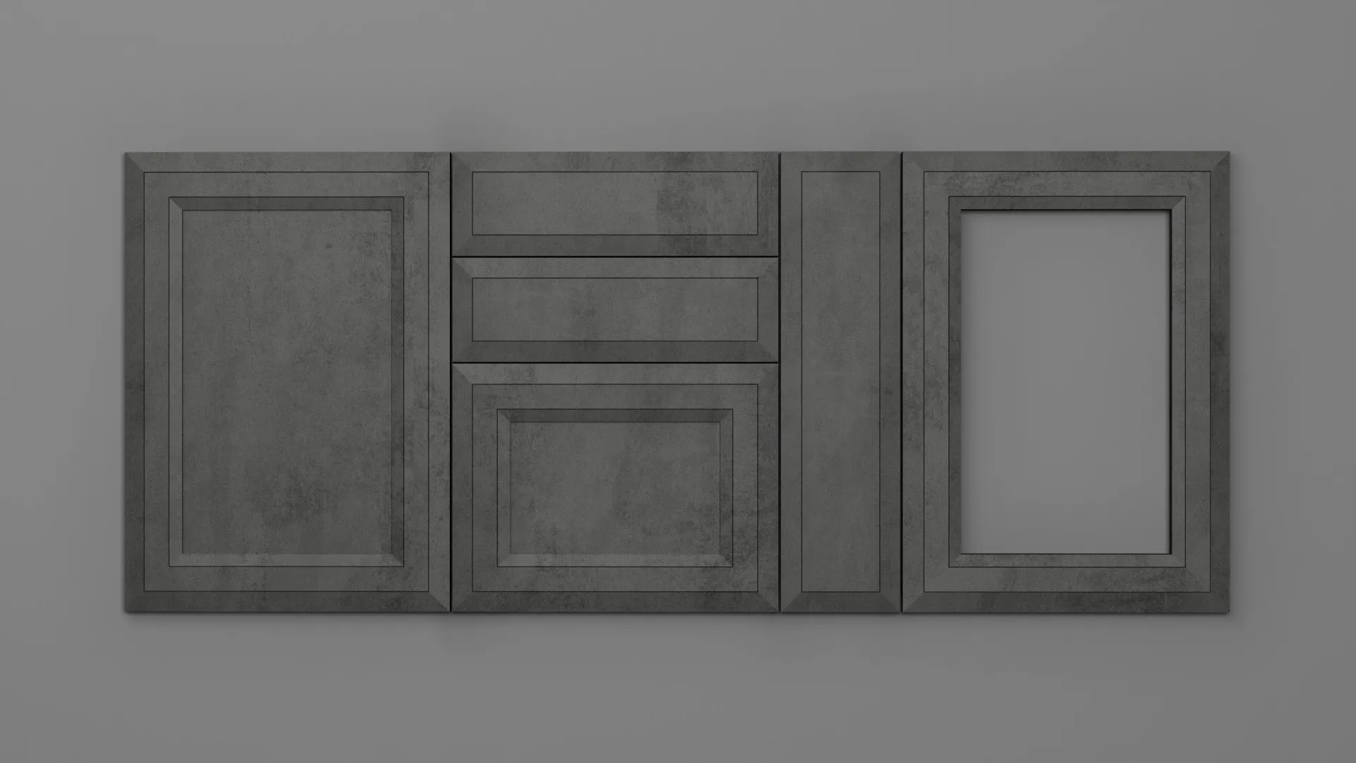 22 mm A440/I GRI CERAMIC ÎNCHIS - mat - imitație de textură