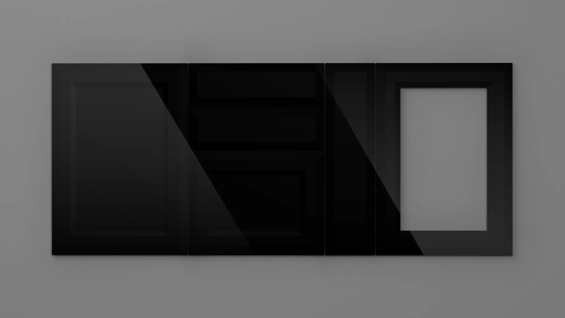 22 mm A440/I NEGRU HG 3D - high gloss 3d - culori uni