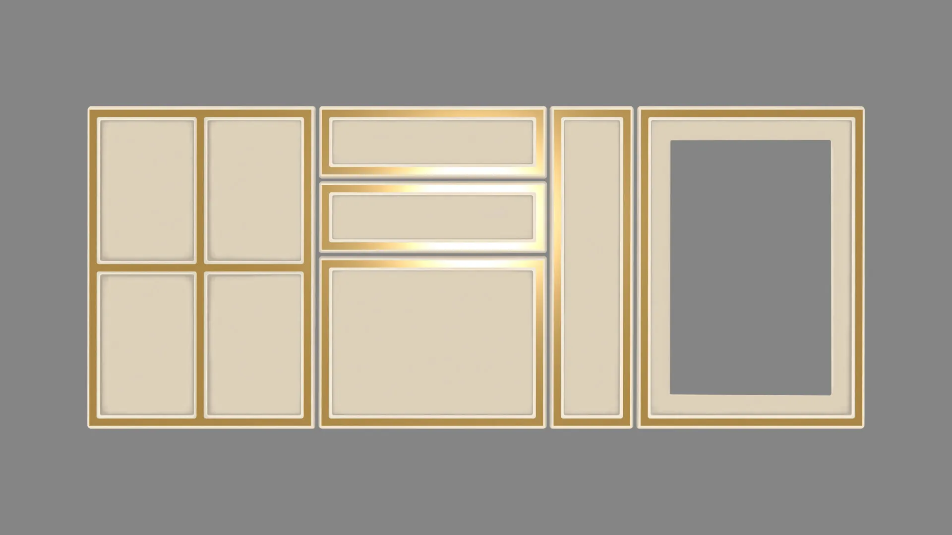 22 mm A421/P CREM ANTIQUE GOLD - antique - antichizat
