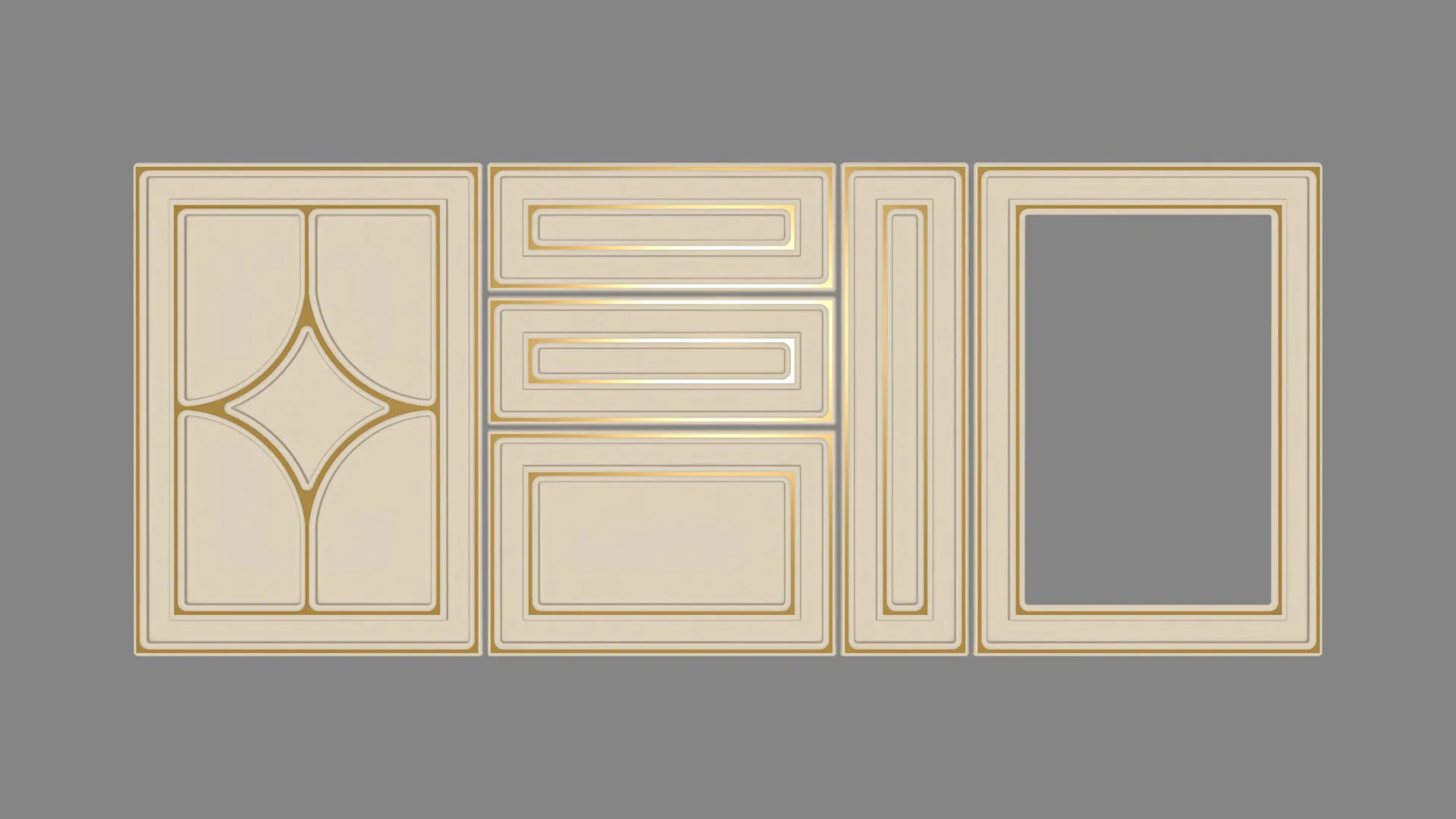 22 mm A532/P CREM ANTIQUE GOLD - antique - antichizat