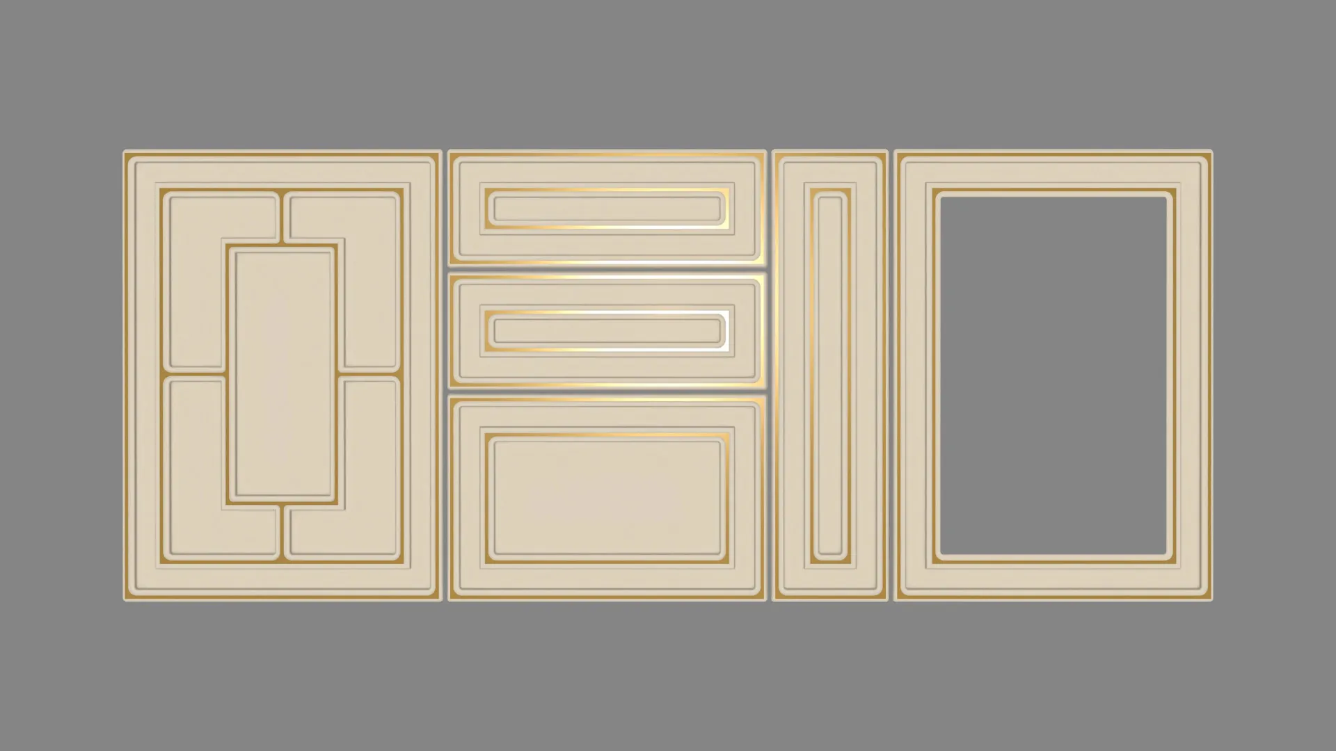 22 mm A535/P CREM ANTIQUE GOLD - antique - antichizat