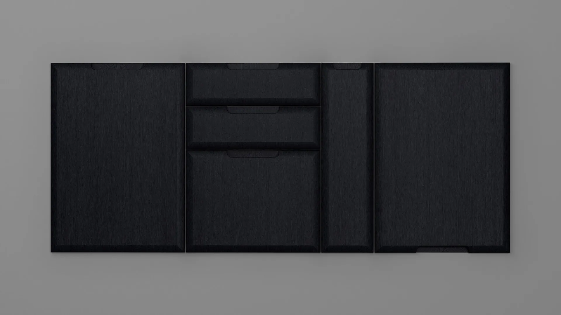 18 mm A37/S NEGRU STRUCTO - mat - uni structo