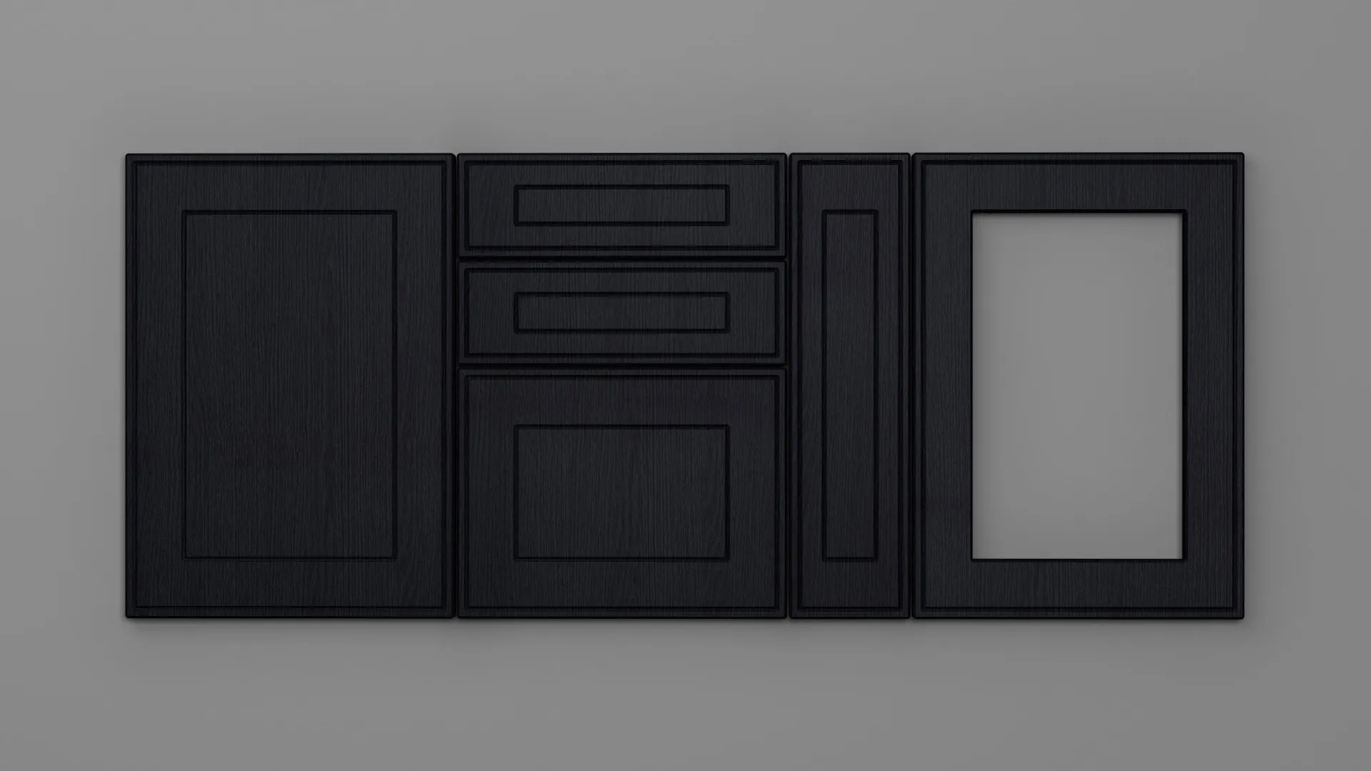 18 mm A41/T NEGRU STRUCTO - mat - uni structo