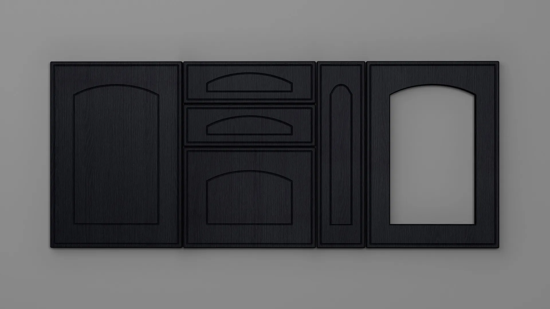18 mm A42/T NEGRU STRUCTO - mat - uni structo