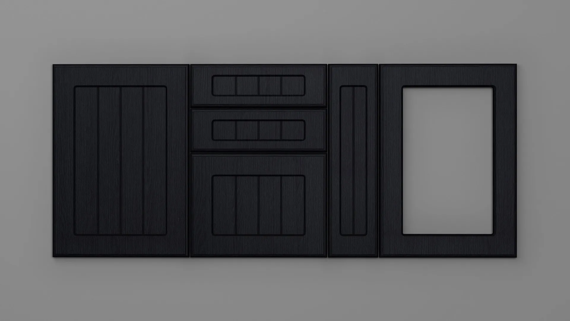 22 mm A161/P NEGRU STRUCTO - mat - uni structo