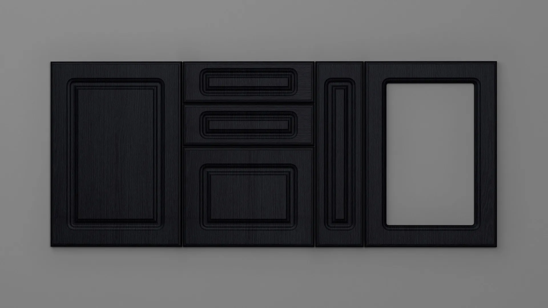 18 mm A1/P NEGRU STRUCTO - mat - uni structo