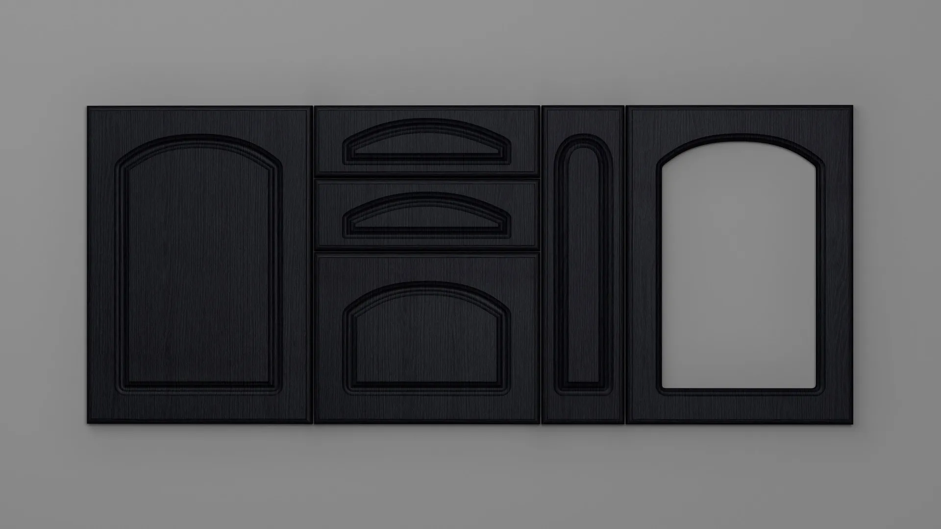 18 mm A11/P NEGRU STRUCTO - mat - uni structo