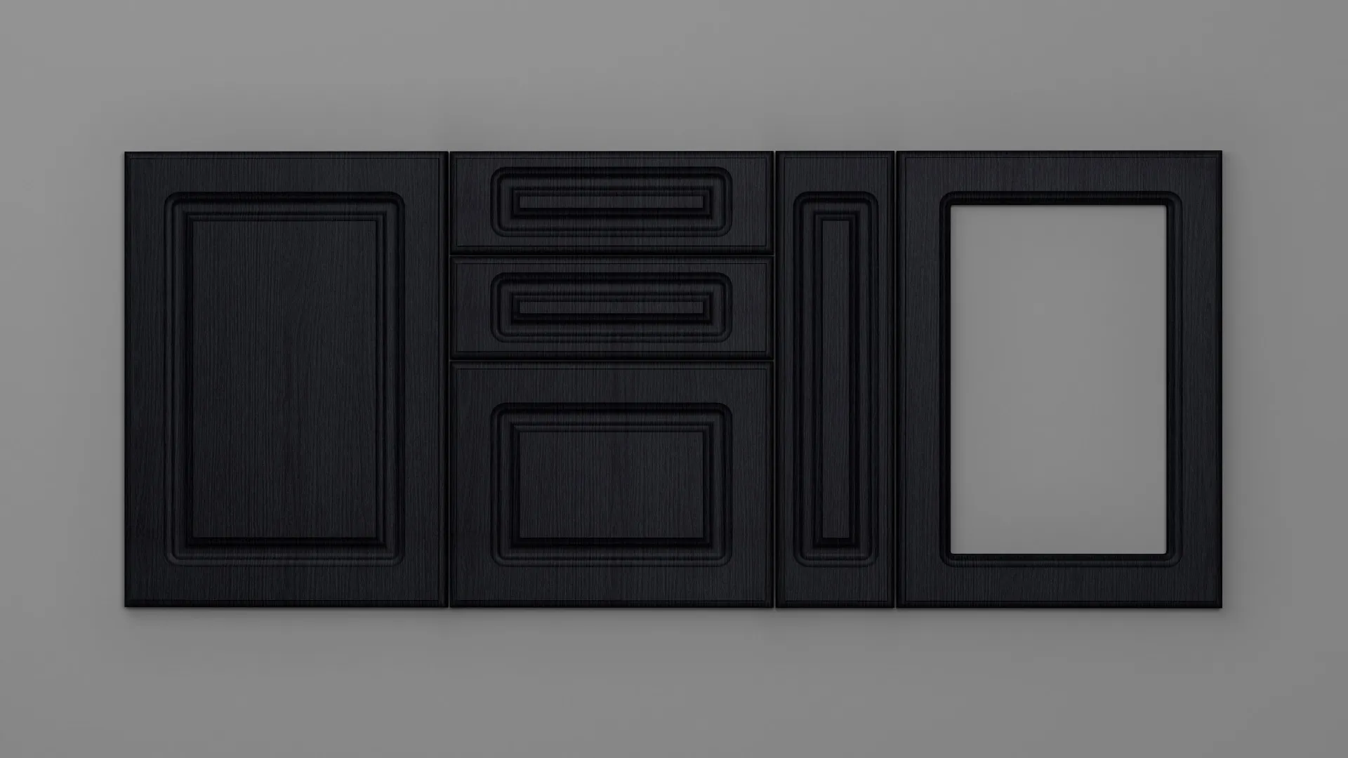 18 mm A32/P NEGRU STRUCTO - mat - uni structo