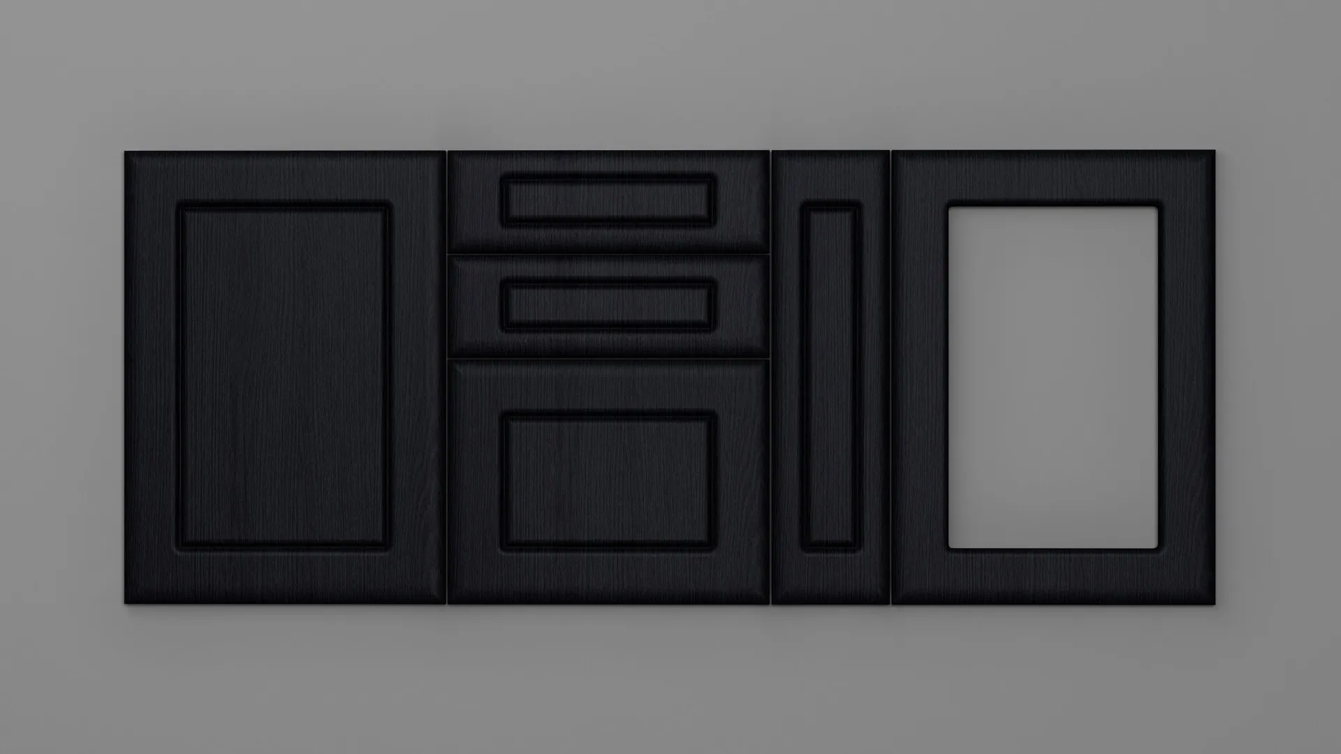 18 mm A29/S NEGRU STRUCTO - mat - uni structo