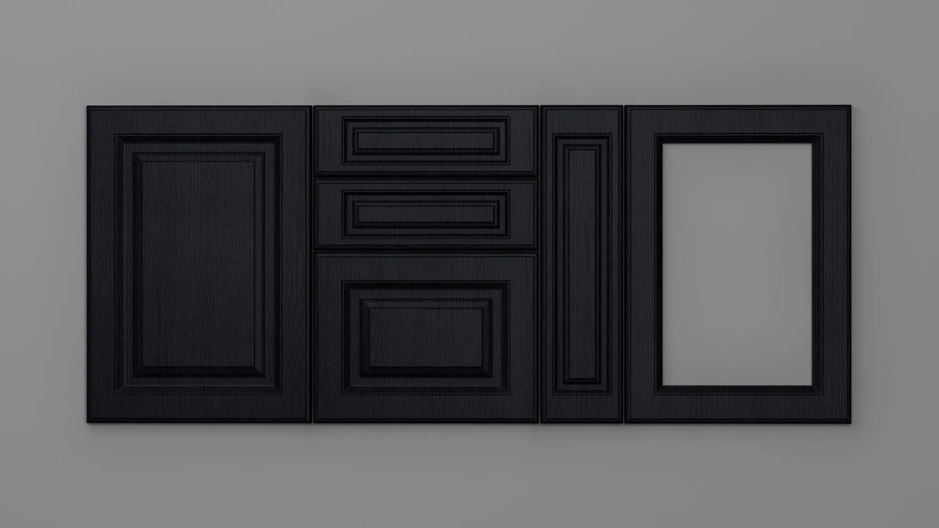 18 mm A62/P NEGRU STRUCTO - mat - uni structo