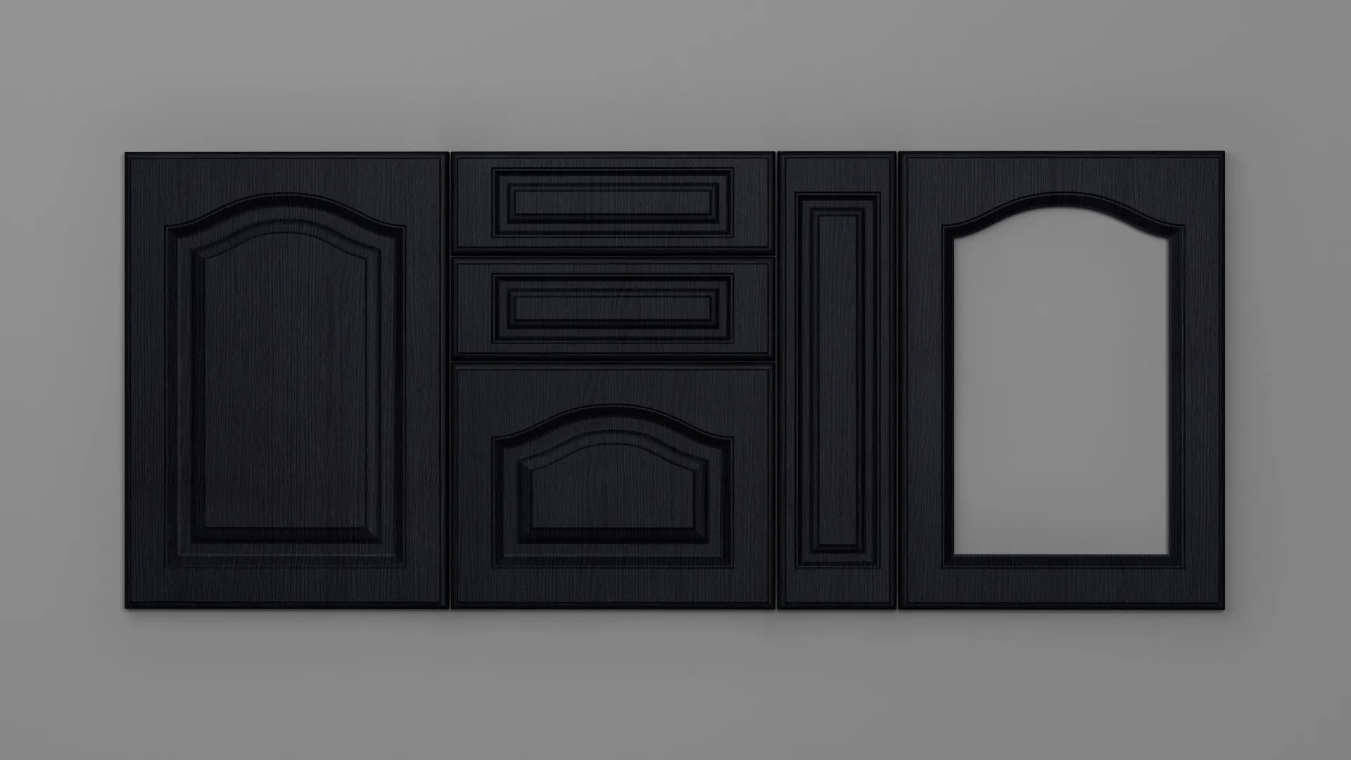 18 mm A63/P NEGRU STRUCTO - mat - uni structo