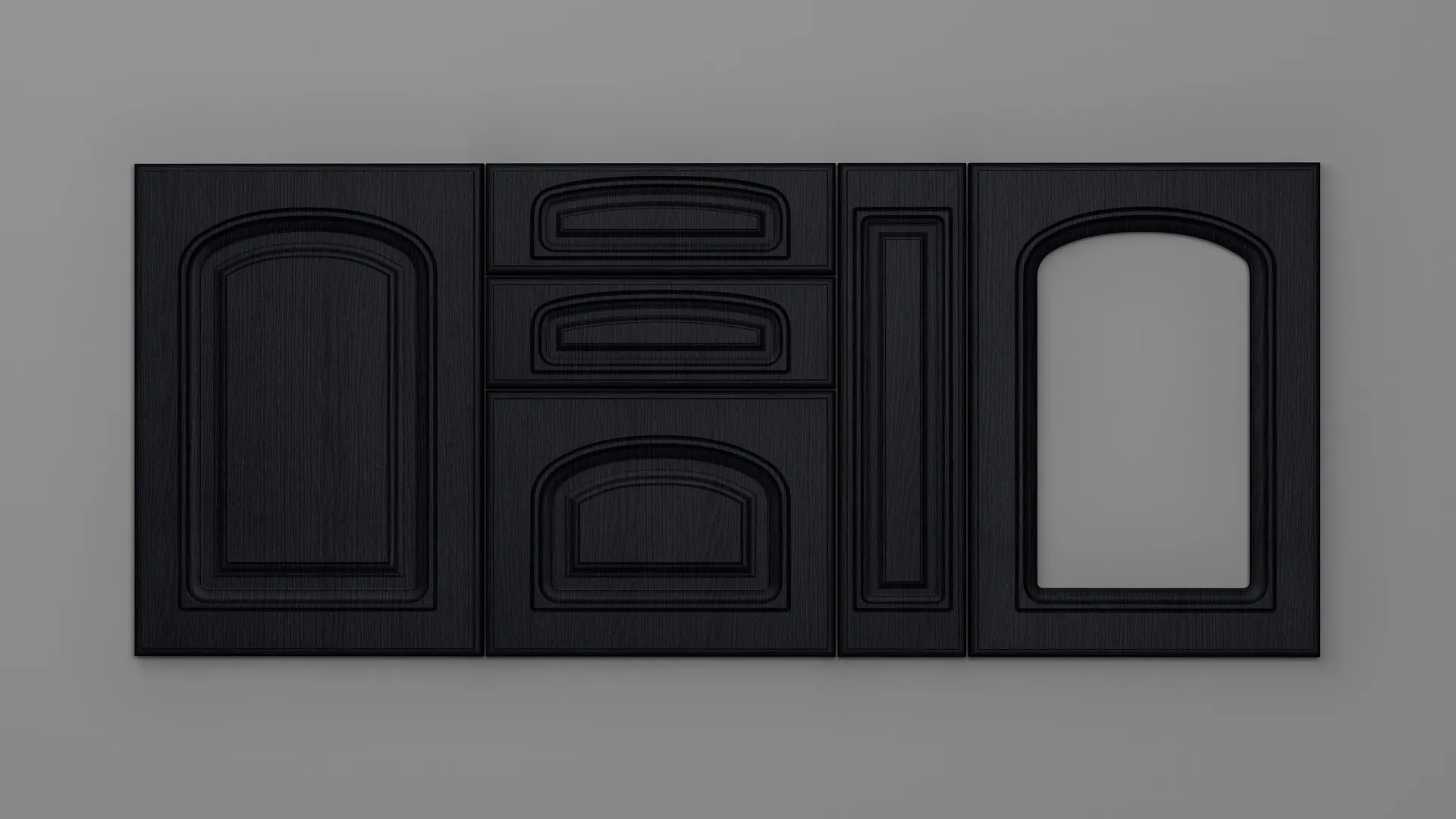 18 mm A72/P NEGRU STRUCTO - mat - uni structo