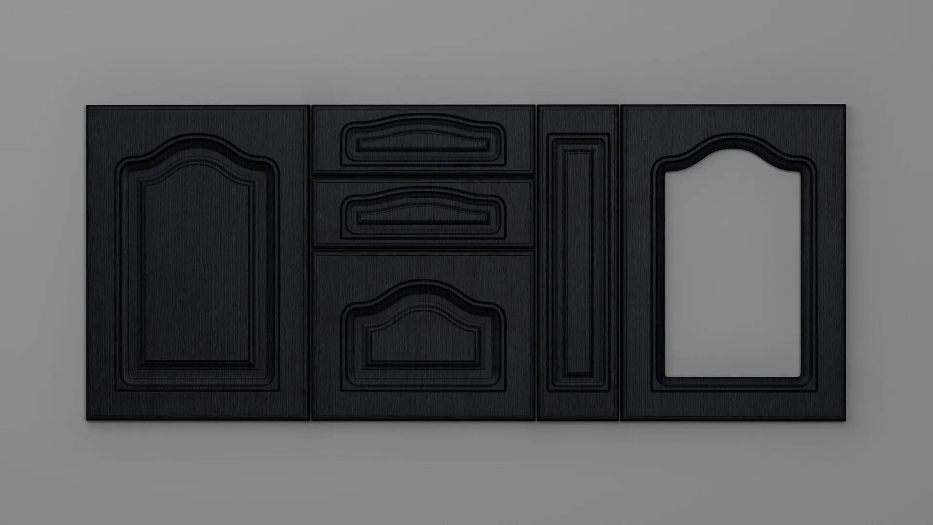 18 mm A73/P NEGRU STRUCTO - mat - uni structo