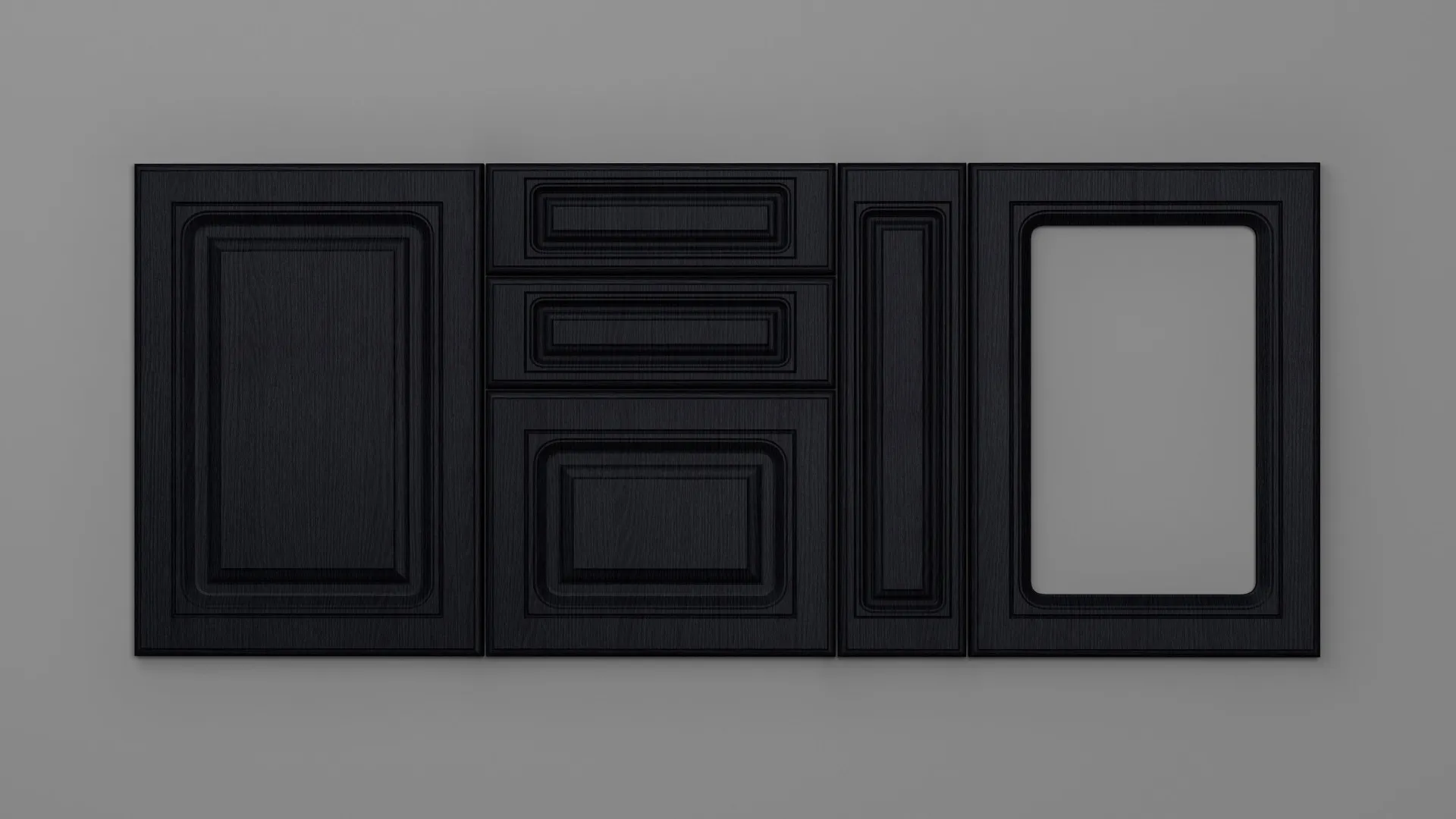 18 mm A74/P NEGRU STRUCTO - mat - uni structo