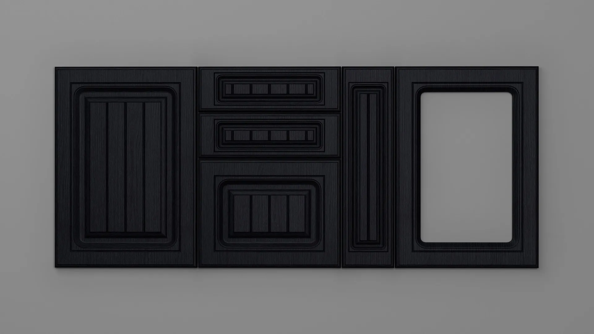 18 mm A75/P NEGRU STRUCTO - mat - uni structo