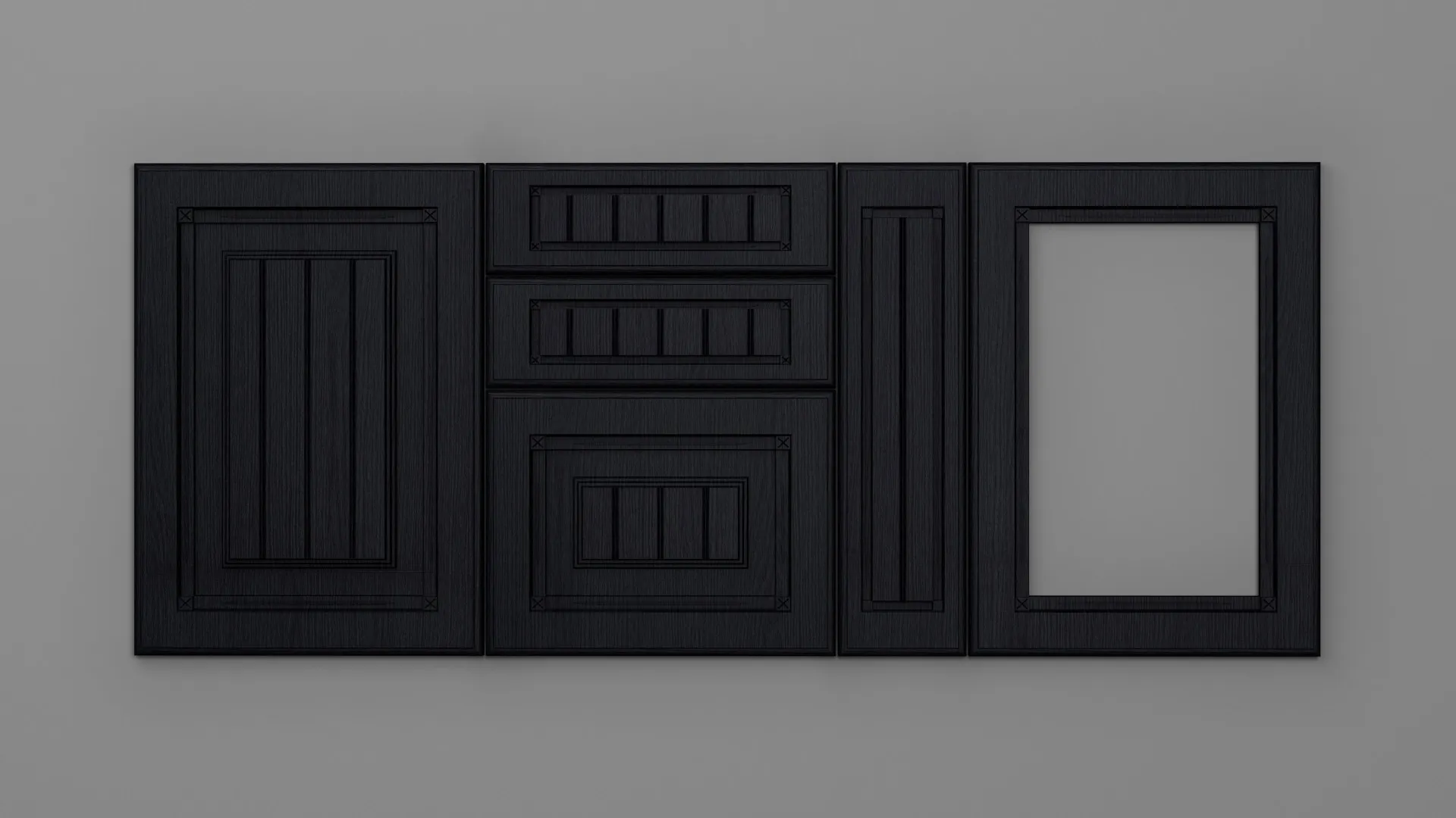 18 mm A76/P NEGRU STRUCTO - mat - uni structo