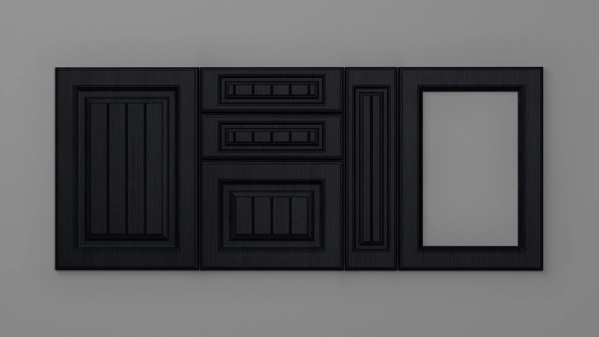 18 mm A77/P NEGRU STRUCTO - mat - uni structo