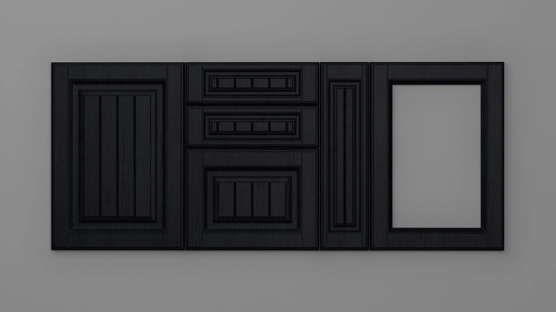 18 mm A78/P NEGRU STRUCTO - mat - uni structo